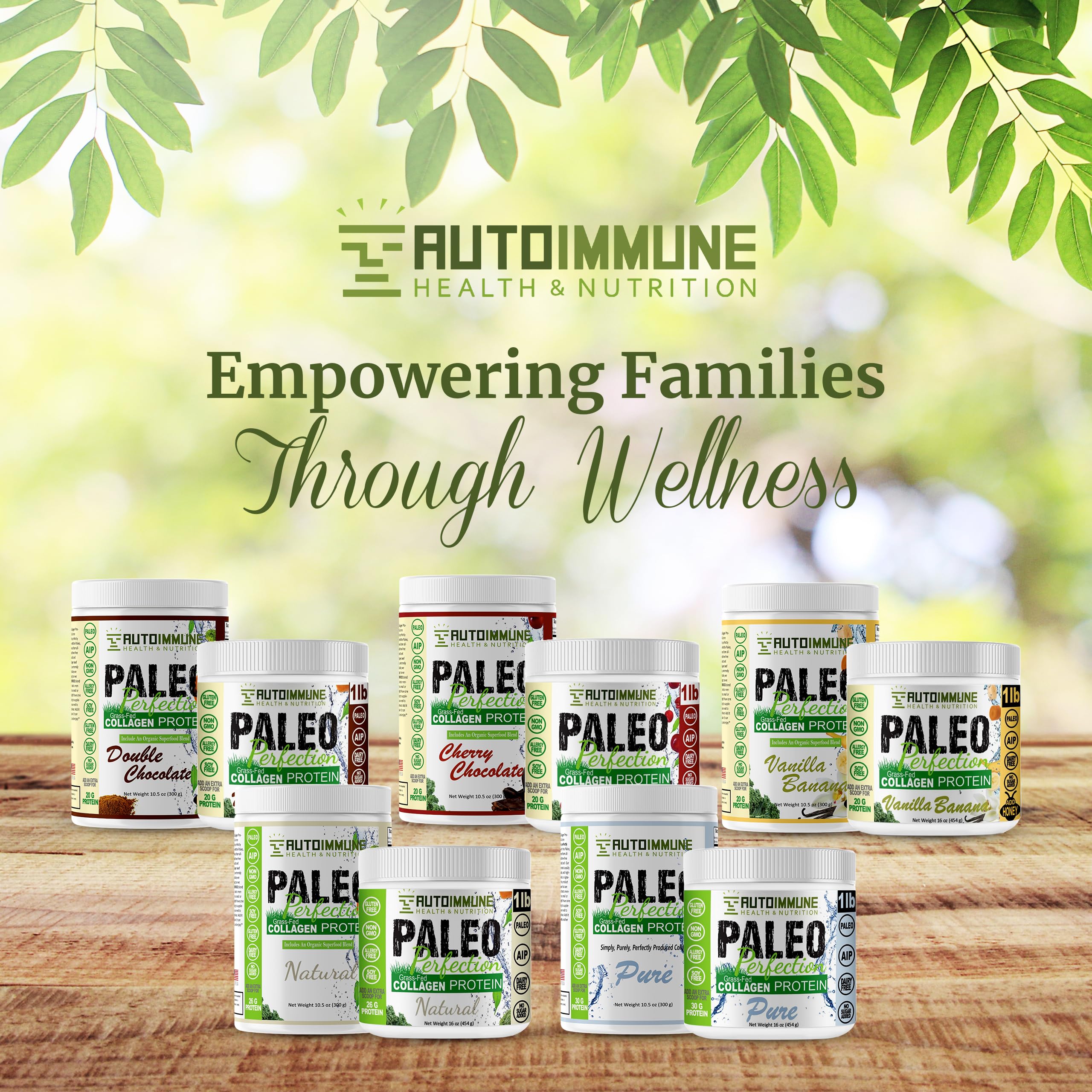 Paleo Perfection Double Chocolate Grass Fed Beef Collagen Protein Powder without Stevia - Paleo, Keto, SCD, AIP Protein Powder w/ Apple Fiber, Carrot, Broccoli - 300g Protein Powder & Superfood Blend