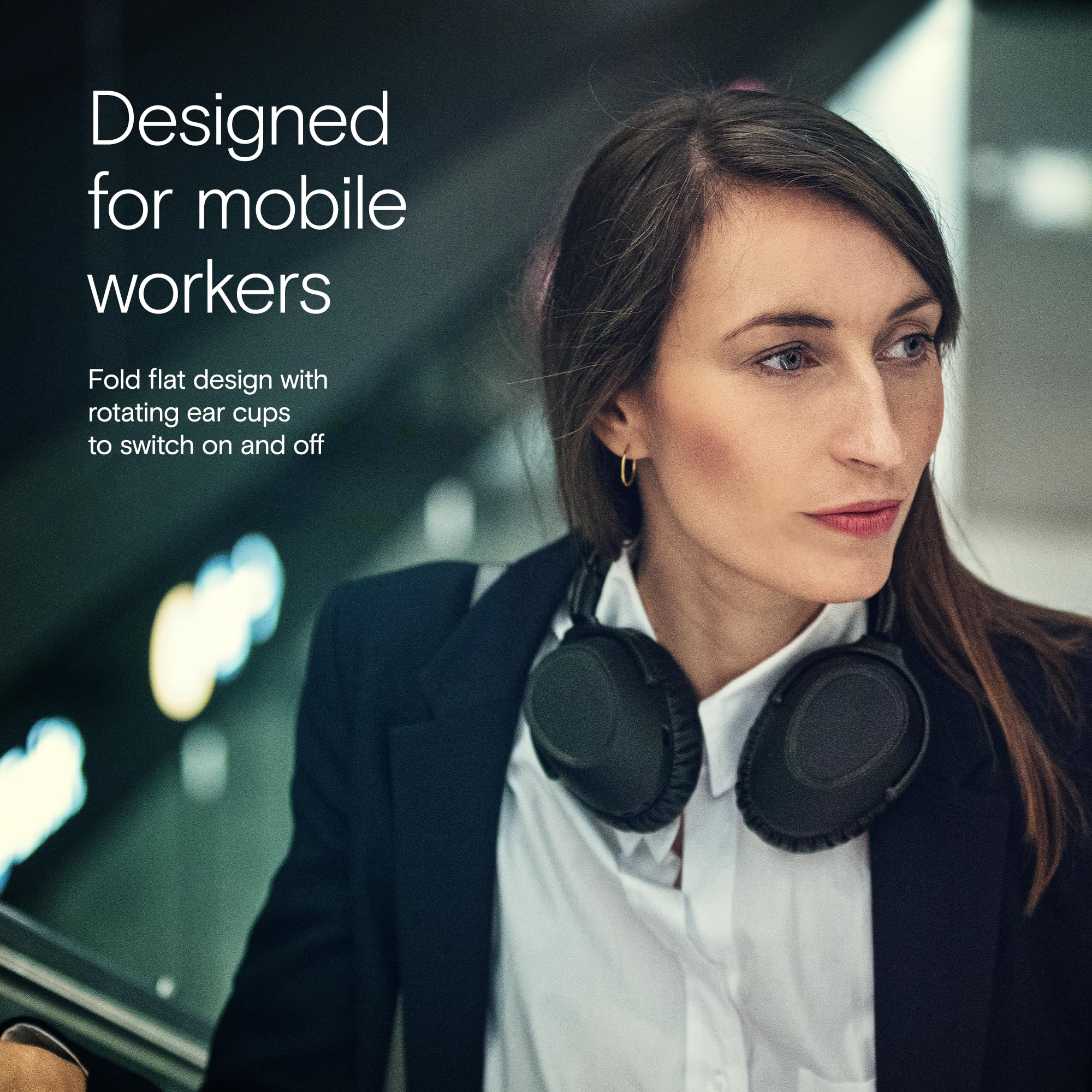 EPOS | SENNHEISER Adapt 660 (1000200) - Dual-Sided, Dual-Connectivity, Wireless, Bluetooth, ANC Over-Ear Headset | for Desk/Cell Phone & Softphone | Teams Certified (Black), 207 mm x 65 mm x 181 mm