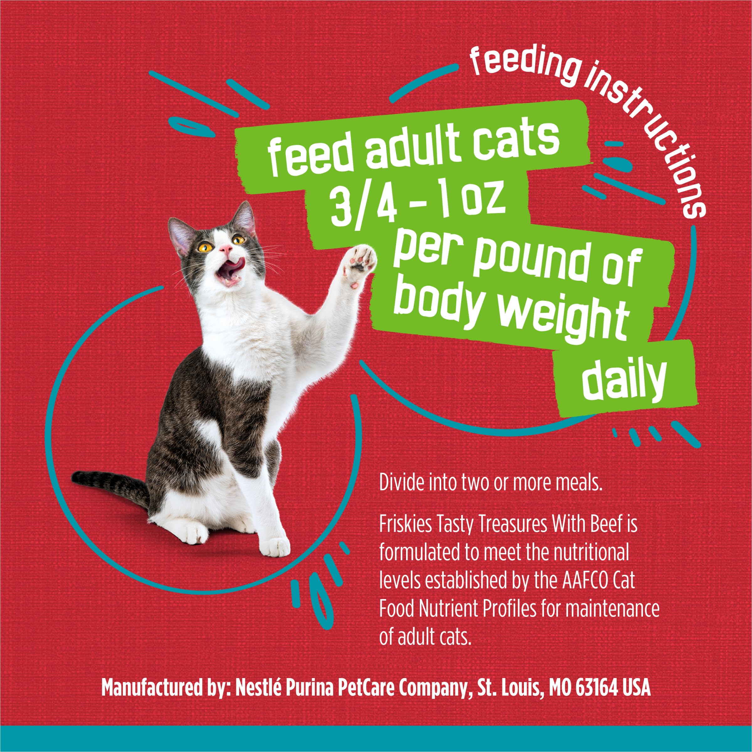 Purina Friskies Wet Cat Food Tasty Treasures Pate With Liver and Beef - (Pack of 24) 5.5 oz. Cans