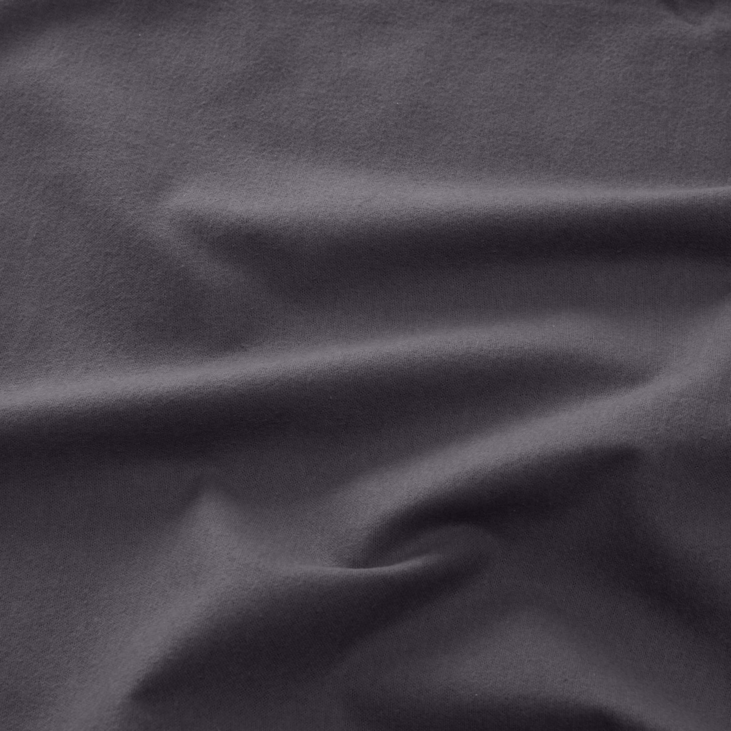 Mellanni Cotton Flannel Sheet Set - Double Brushed for Added Softness & Comfort - Deep Pocket Fitted Sheet up to 16" - 4 Piece Set (Queen, Gray)