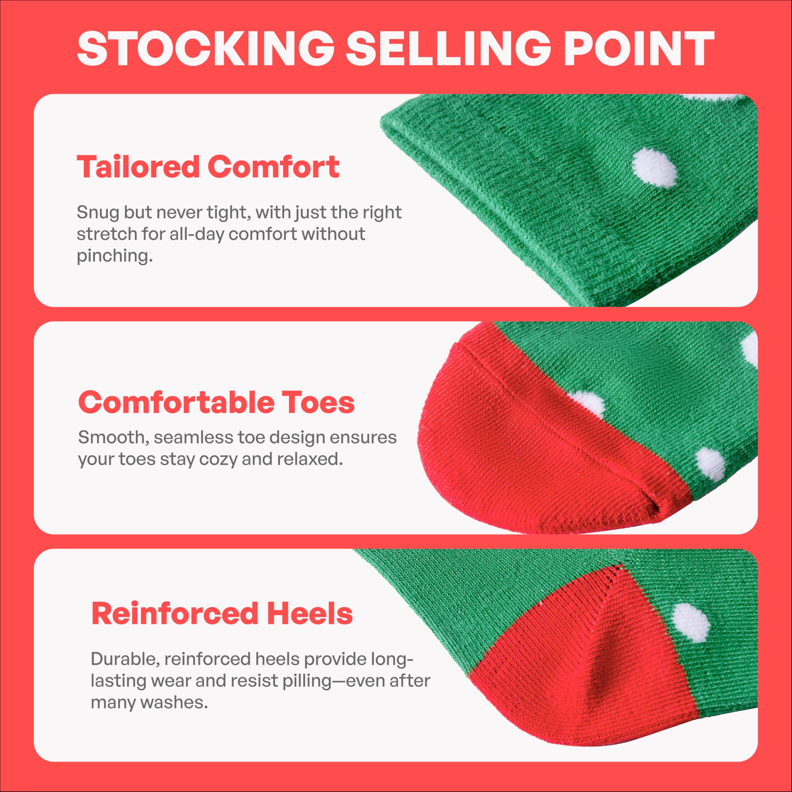 JOYIN 12 Pairs Christmas Socks Warm Soft Cotton Christmas Socks for Women Men for Christmas, Holiday or Birthday Gift