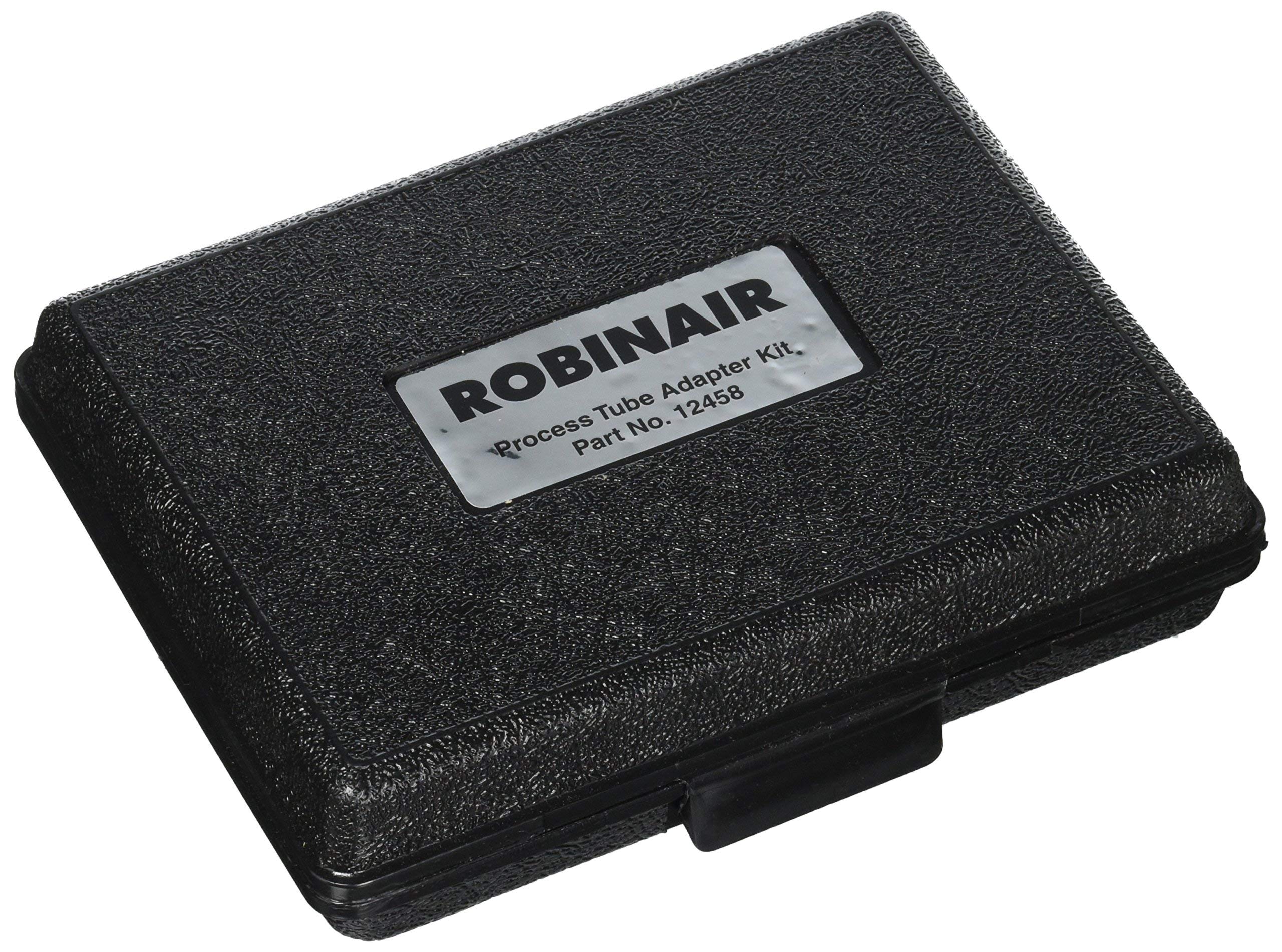 Robinair 12458 Process Tube Adapter Kit for 3/16", 1/4", 5/16", 3/8" Copper Tubing