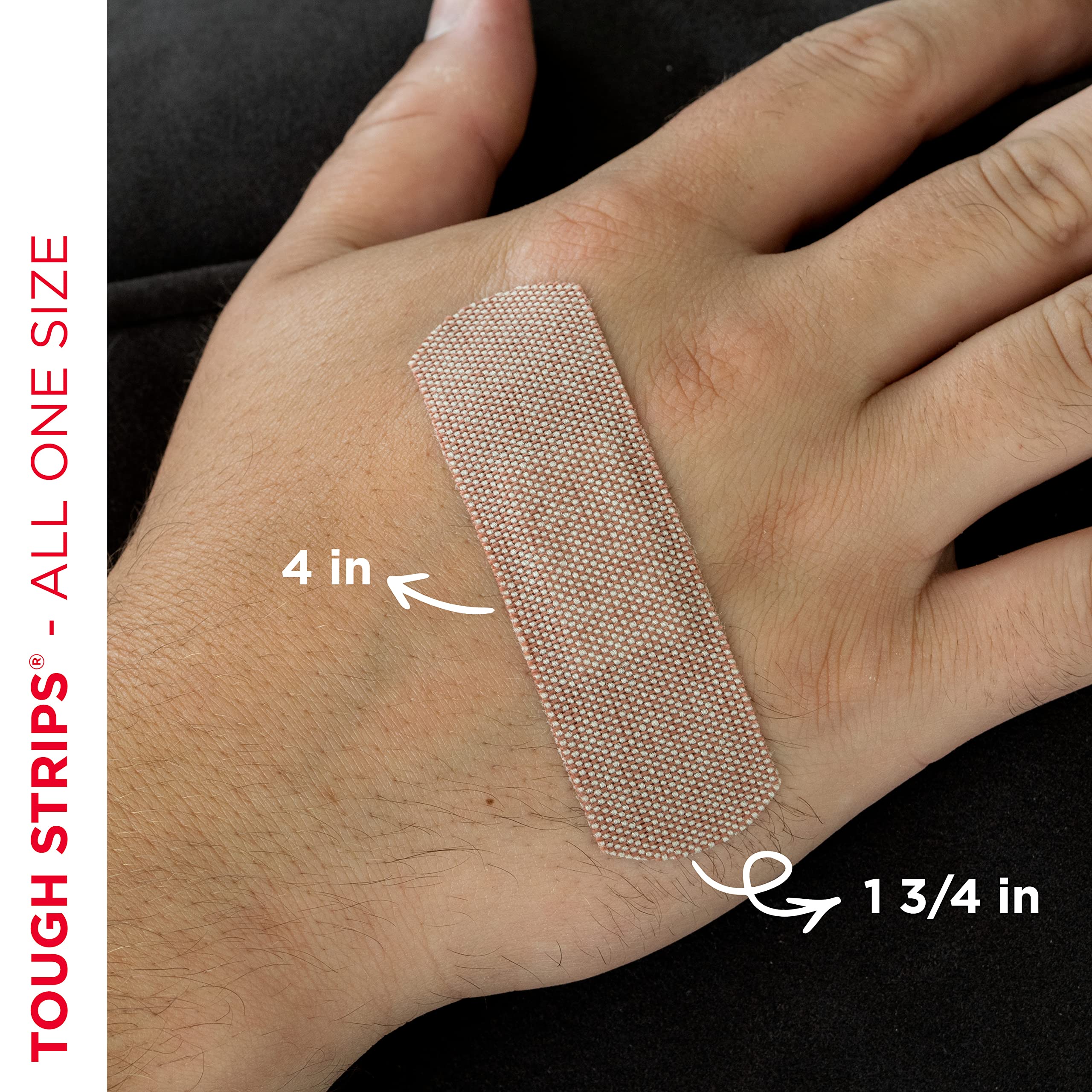Band-Aid Brand Tough Strips Adhesive Bandage for Minor Cuts & Scrapes, All One Size, 60 ct