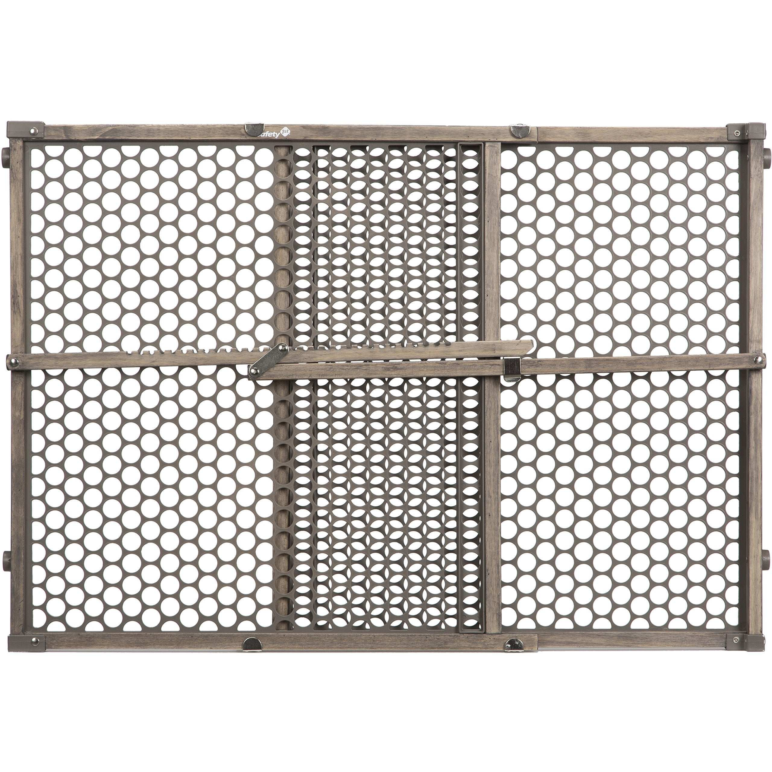 Safety 1st Vintage Wood Baby Gate with Pressure Mount Fastening, Grey