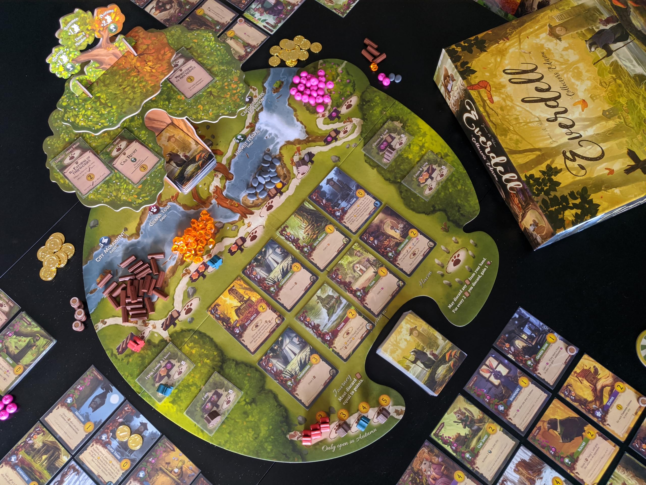 Everdell Standard Edition by Starling Games - 1-4 Player Game Where You Build a Woodland City Full of Adorable Critters
