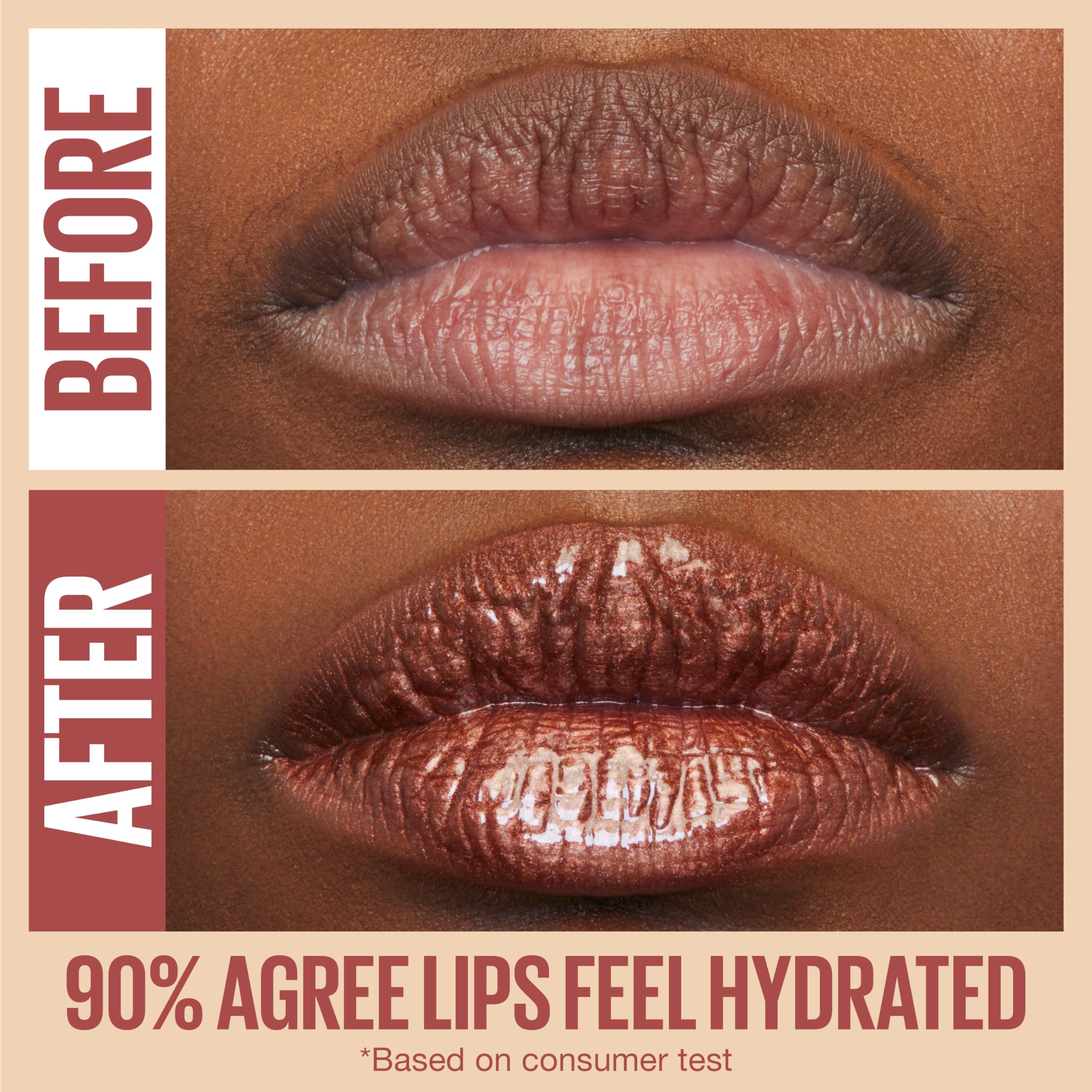 Maybelline Lifter Gloss, Hydrating Lip Gloss with Hyaluronic Acid, Ice, Pink Neutral, 0.18 Ounce