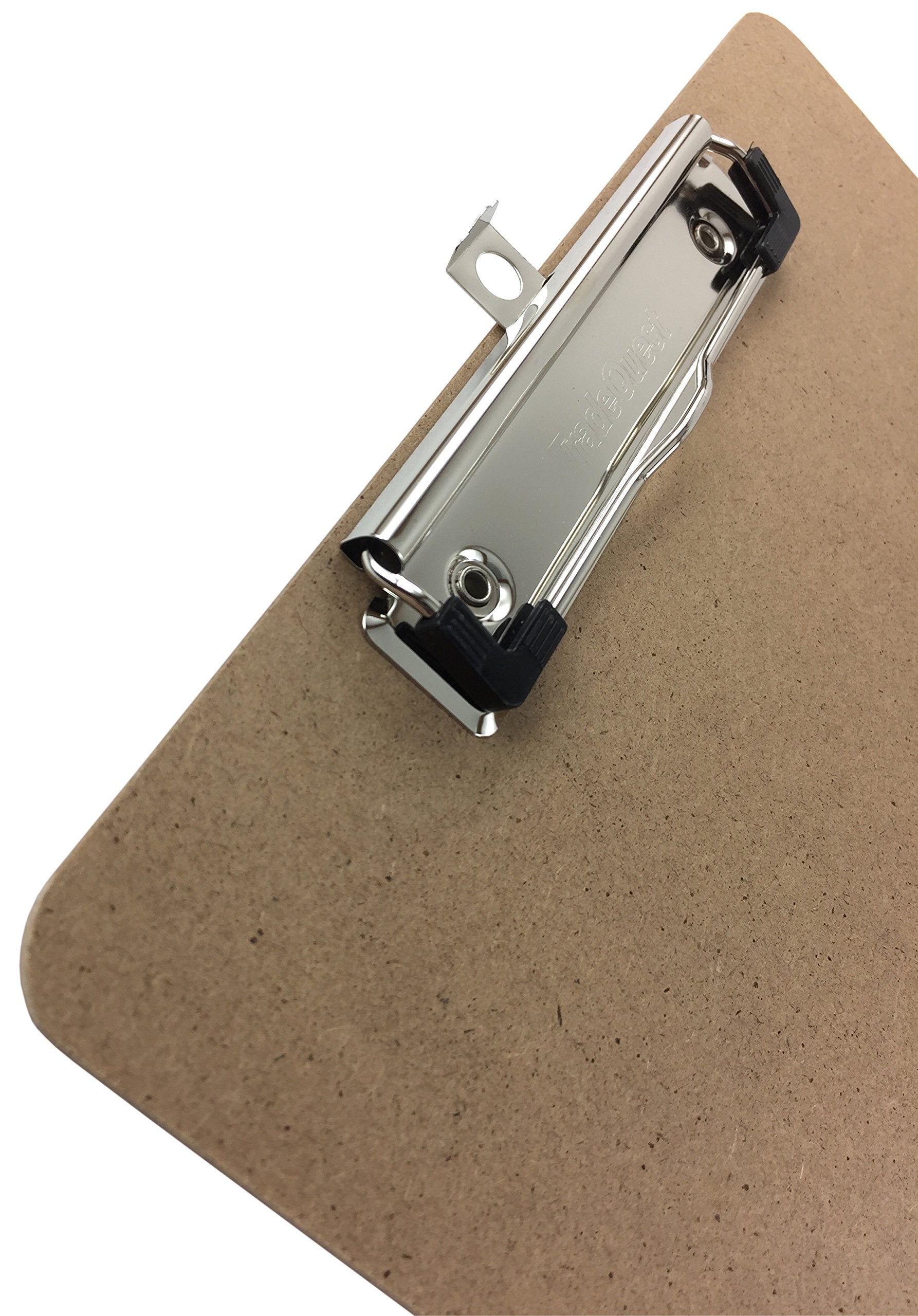 Trade Quest Letter Size Clipboard Low Profile Clip Hardboard (Pack of 24)
