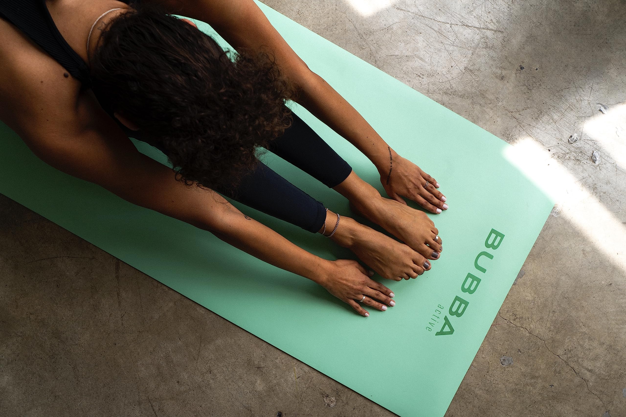 Bubba Active - Yoga Mat - Premium - Non-slip - Perfect Exercise Mat for Pilates, Yoga, Hot Yoga, and Floor Workouts - Eco-friendly ā Odorless (Mint)