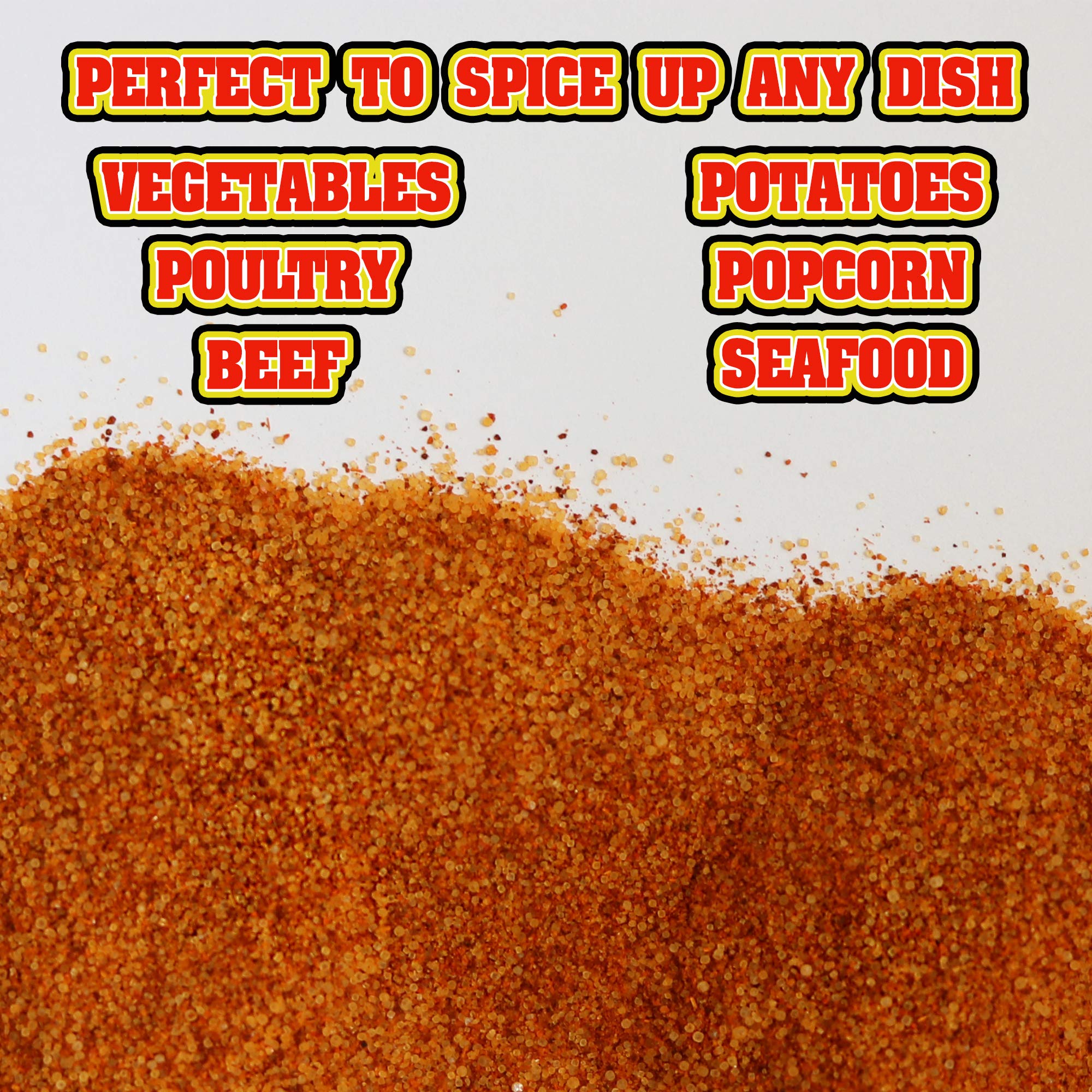 ASS KICKIN' Hot Spicy Carolina Reaper Pepper Salt – 3.4oz. Shaker Jar - Perfect Flavored Salt for Popcorn Seasoning, Margarita Salt and French Fry Seasoning - Premium Gourmet Gift