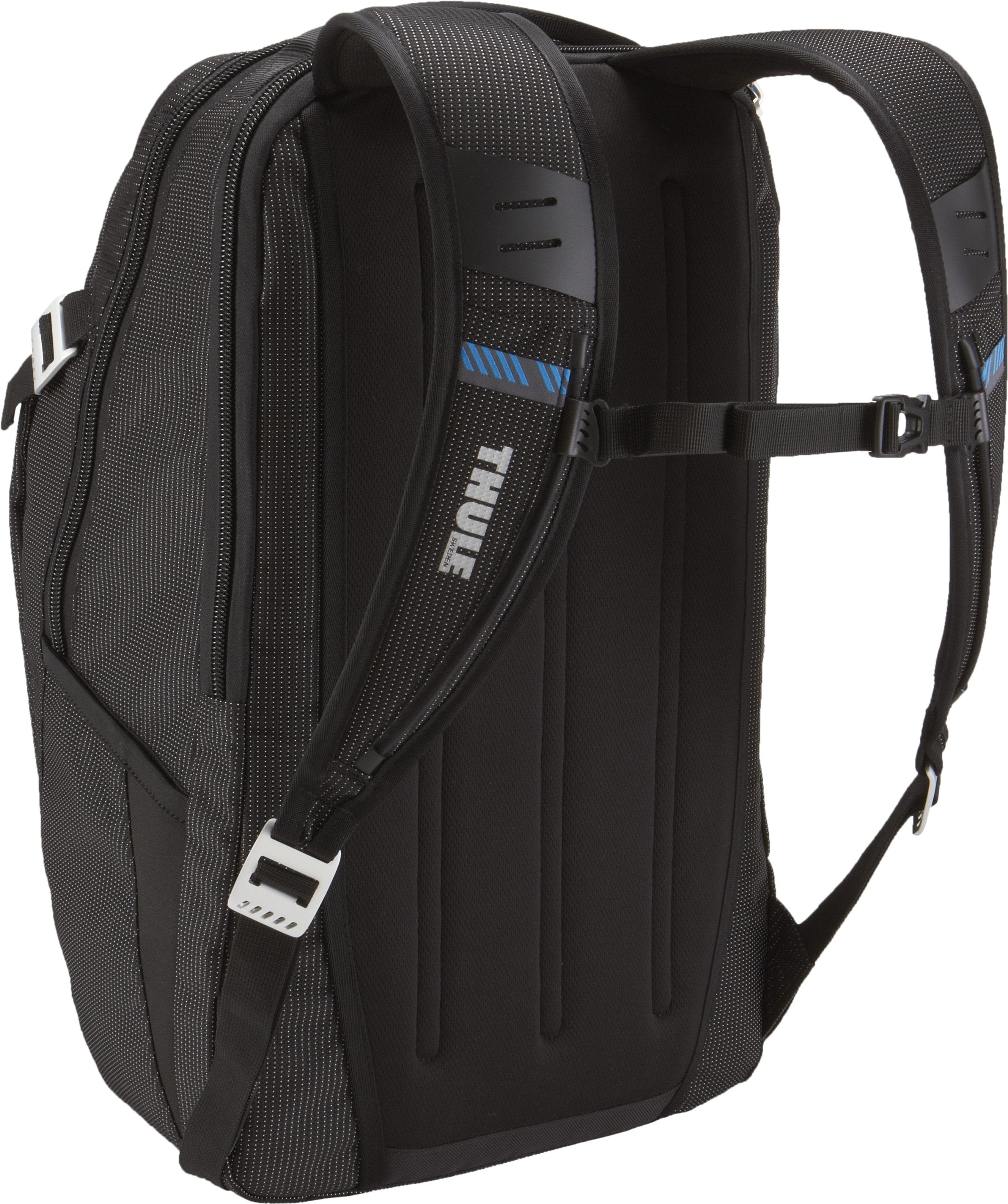 Thule Crossover 32L Backpack - 15inch MacBook Pro / 15.6inch PC/Tablet compatible - Crush proof sunglass/tech pocket - Travel backpack - Carry on sized backpack,Black