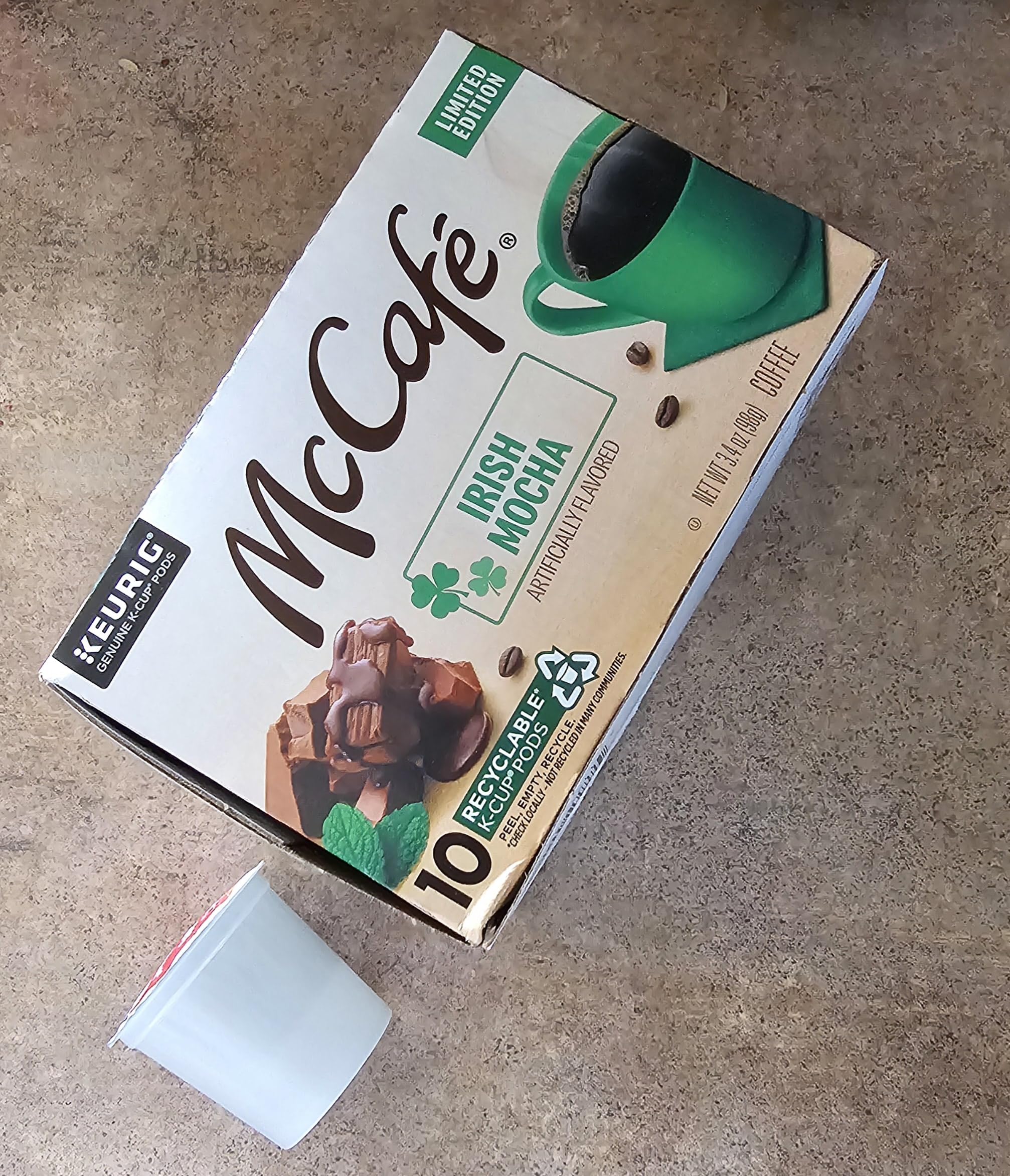 McCaf, Irish Mocha K-Cup Single-Serve Pod Coffee, 10 count