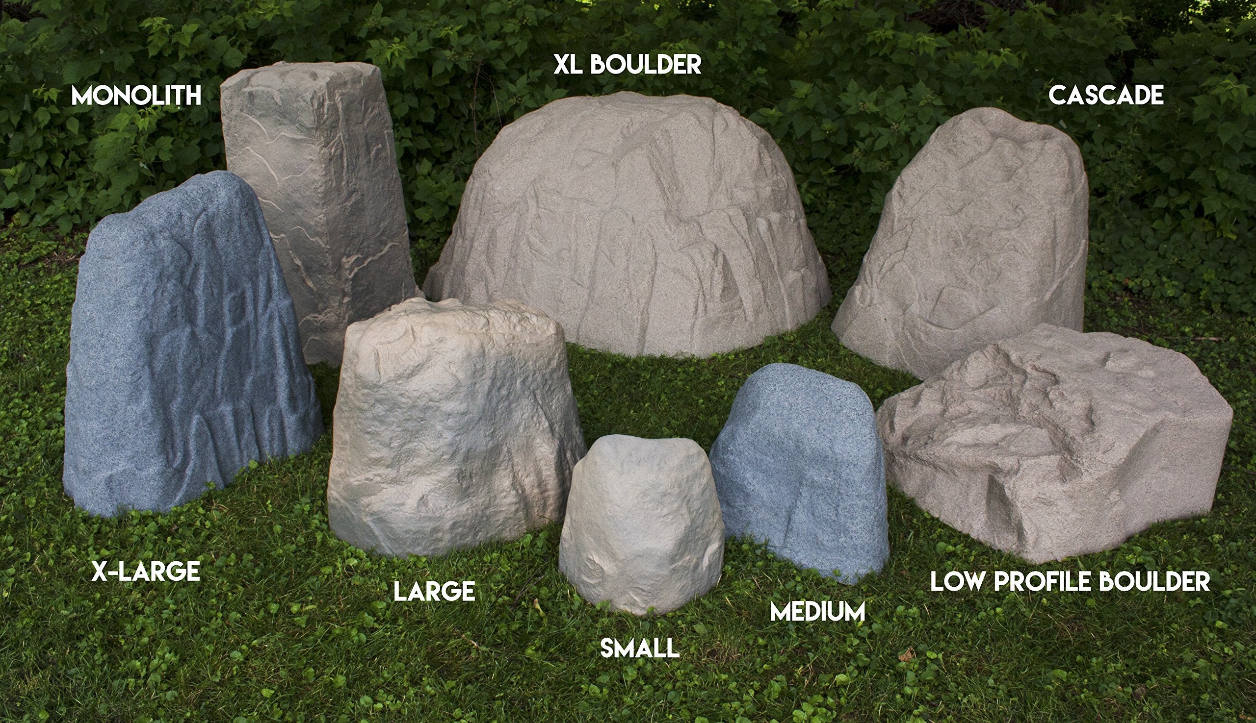 EMSCO Group Landscape Rock – Natural Sandstone Appearance – Low Profile Boulder – Lightweight – Easy to Install