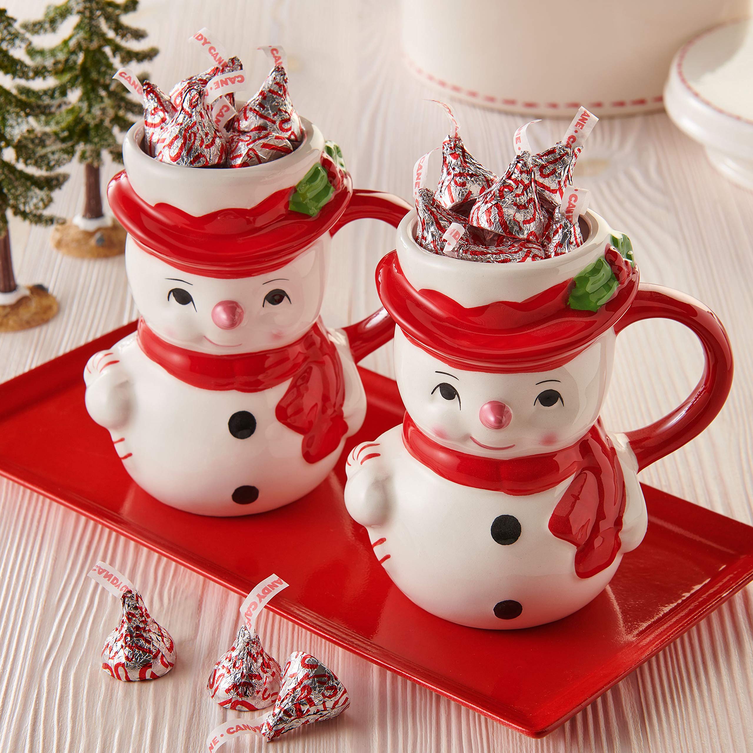 HERSHEY'S Kisses Chocolate Hershey Candy Cane, Kisses, Mint, 10 Oz