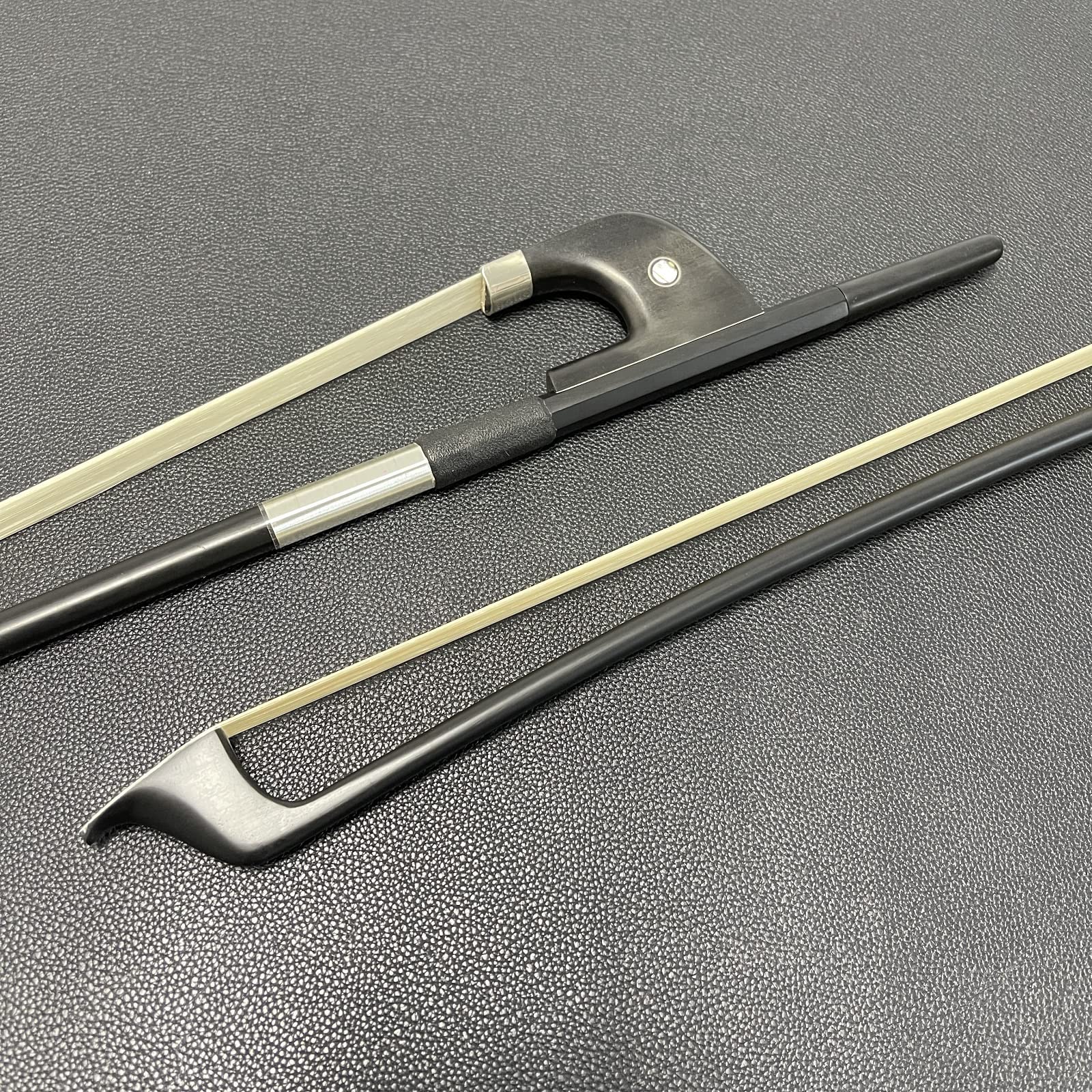 LIEKE Carbon Fiber Upright Bass Bow 4/4 Size Double Bass Bow