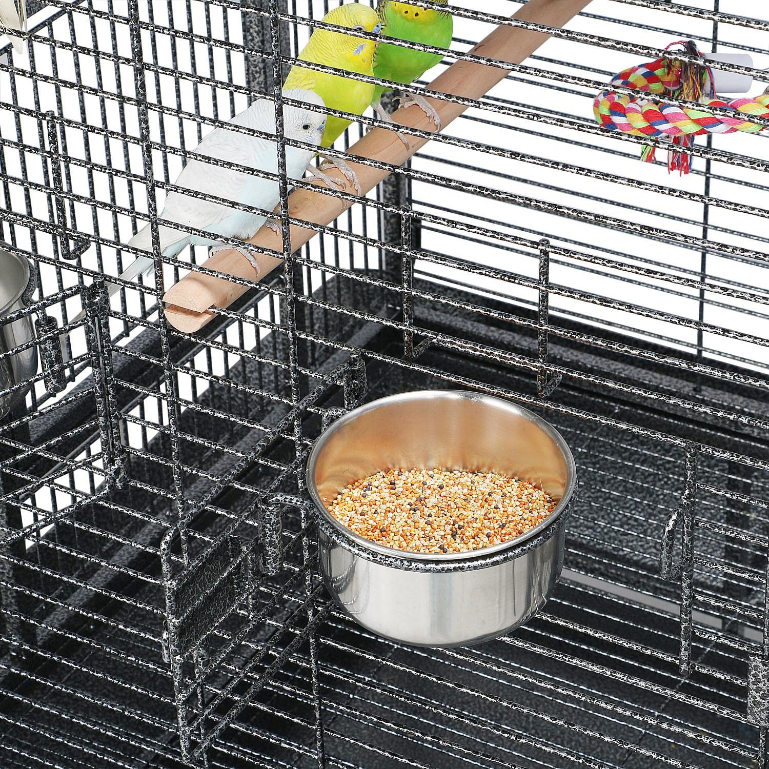 Yaheetech 68-inch Rolling Play Top Large Parrot Bird Cage for African Grey Cockatiel Conure Lovebird Parakeet Budgie