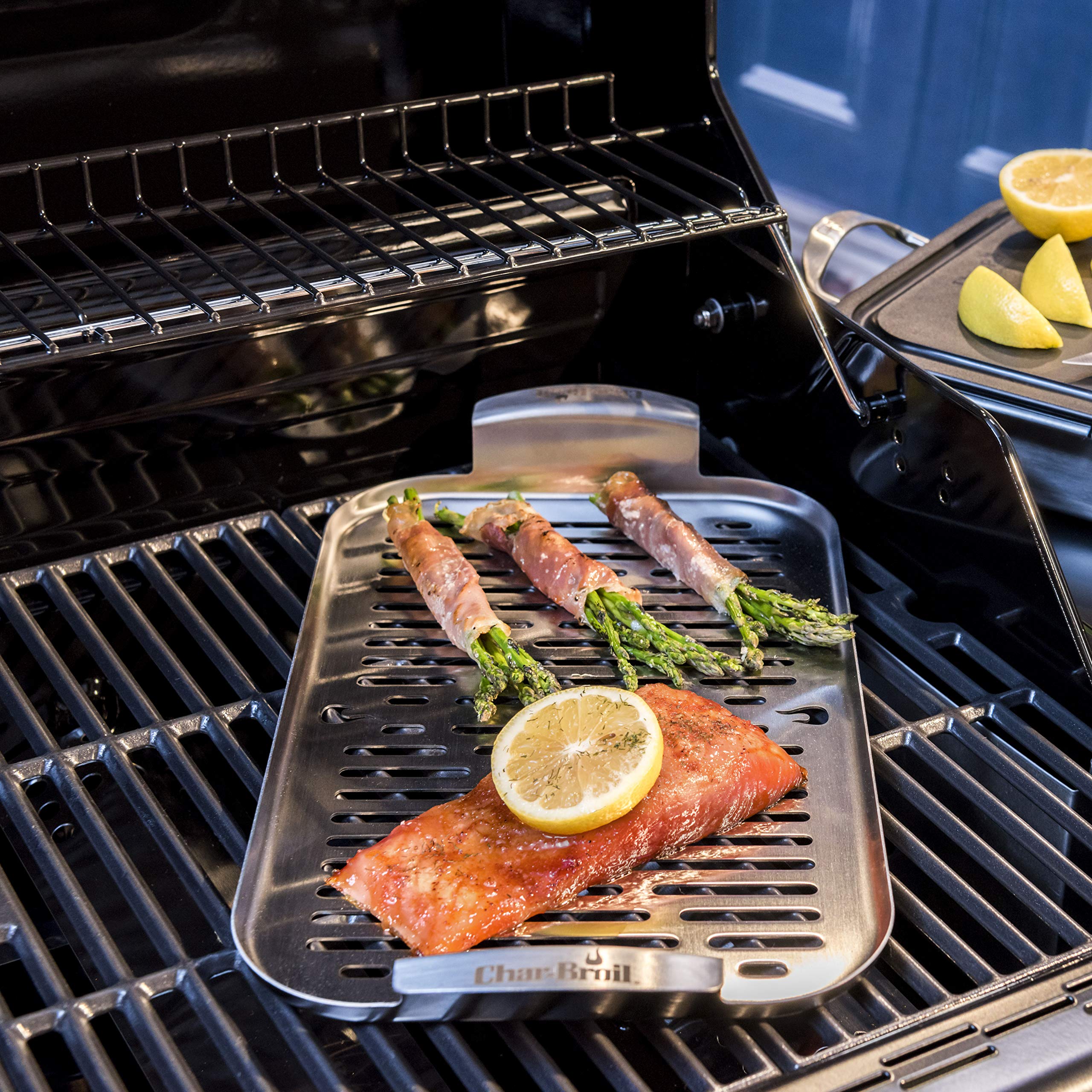 Char-Broil 5799314R06 Grill Plus Topper, Silver 8.44Lx14.01W