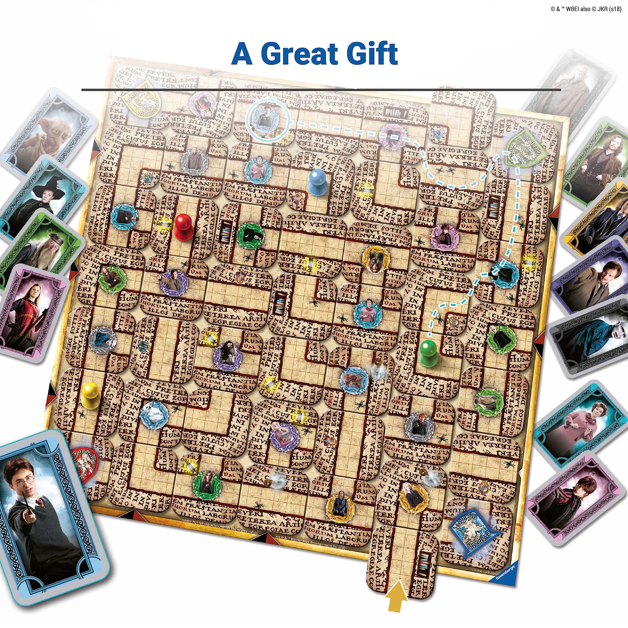 Ravensburger Harry Potter Labyrinth | Engaging Family Board Game | Ideal for Kids & Adults Aged 7 & Up | Easy to Learn with High Replay Value | Mind-Teasing Adventure