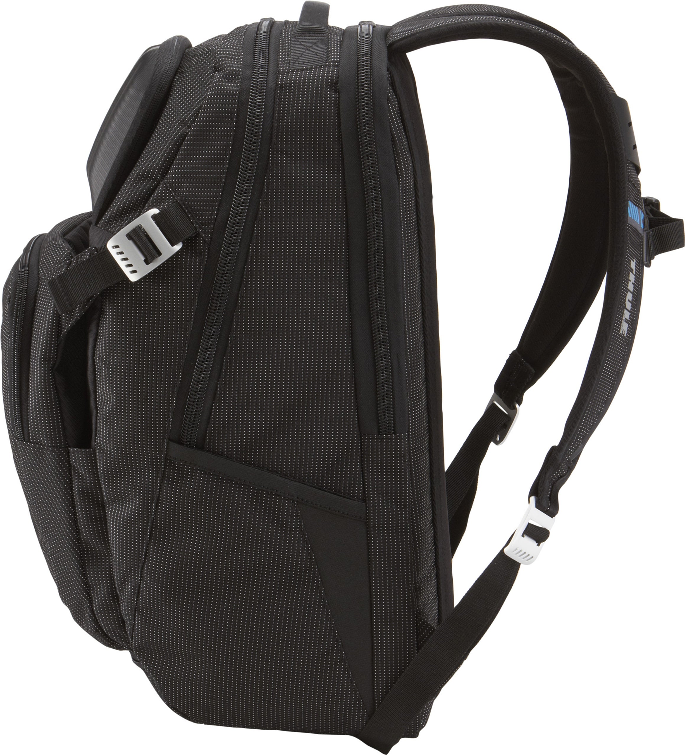 Thule Crossover 32L Backpack - 15inch MacBook Pro / 15.6inch PC/Tablet compatible - Crush proof sunglass/tech pocket - Travel backpack - Carry on sized backpack,Black