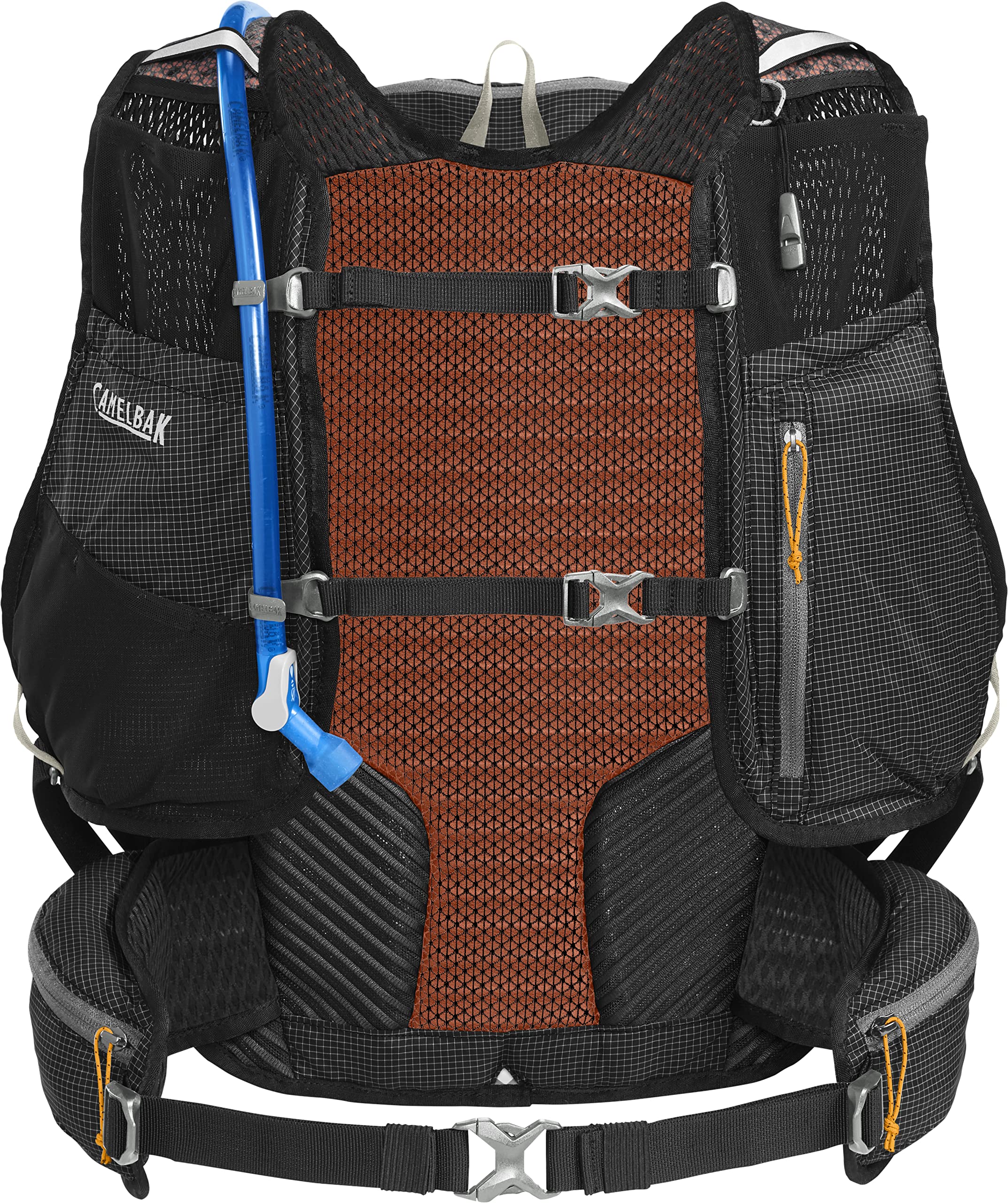 CamelBak Octane 22 Multisport Hydration Pack - 70oz, 2L Fusion Reservoir, Black/Apricot