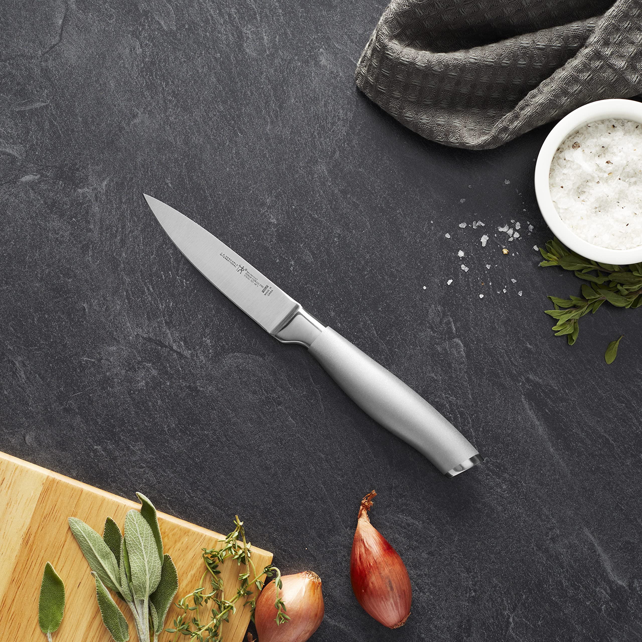 HENCKELS Modernist 4-inch Paring Knife, Razor-Sharp German Engineered Informed by 100+ Years of Mastery, Gray