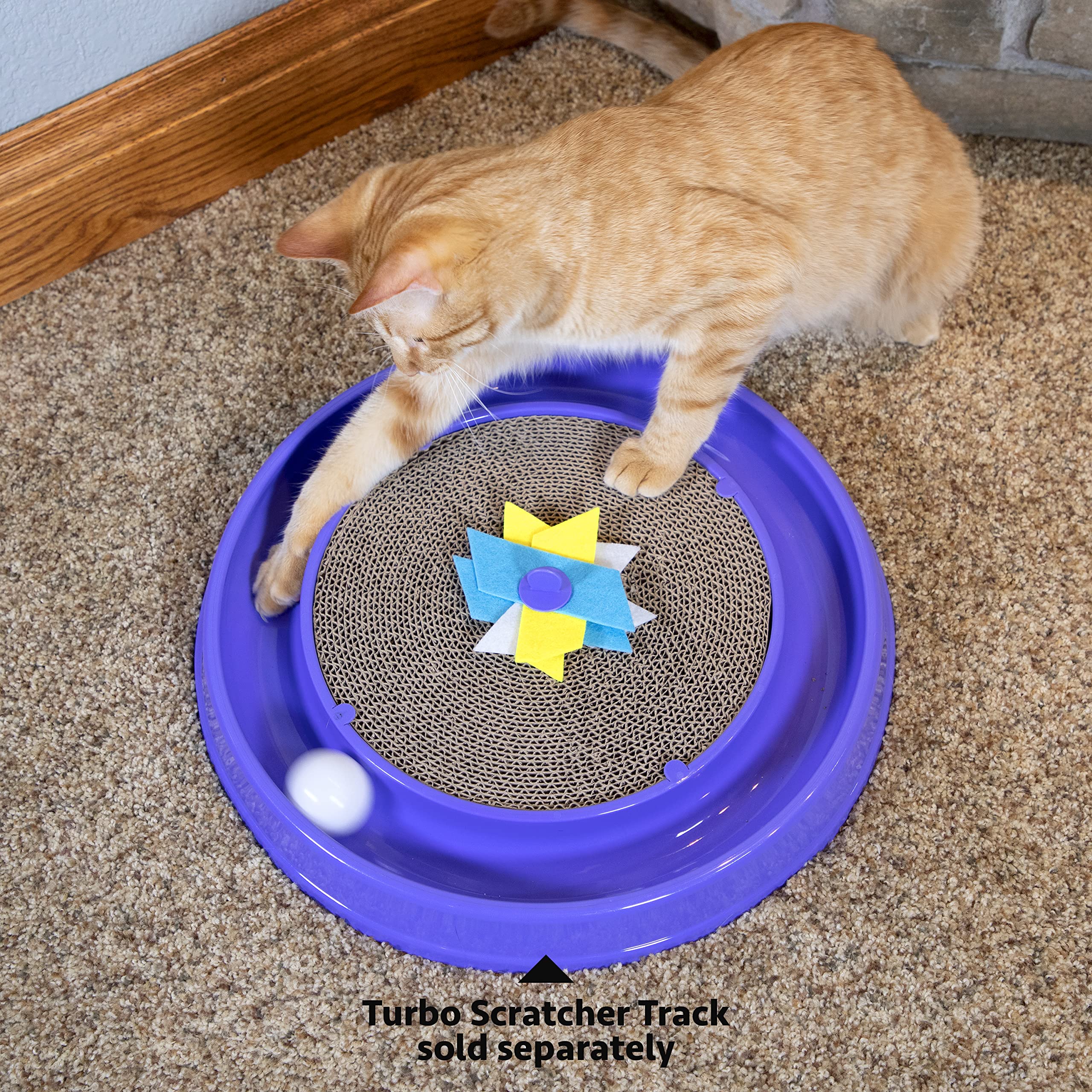 Kitty City Cat Scratchers, Cat Scratching, Cat Scratch Pad, Ball Track Scratcher