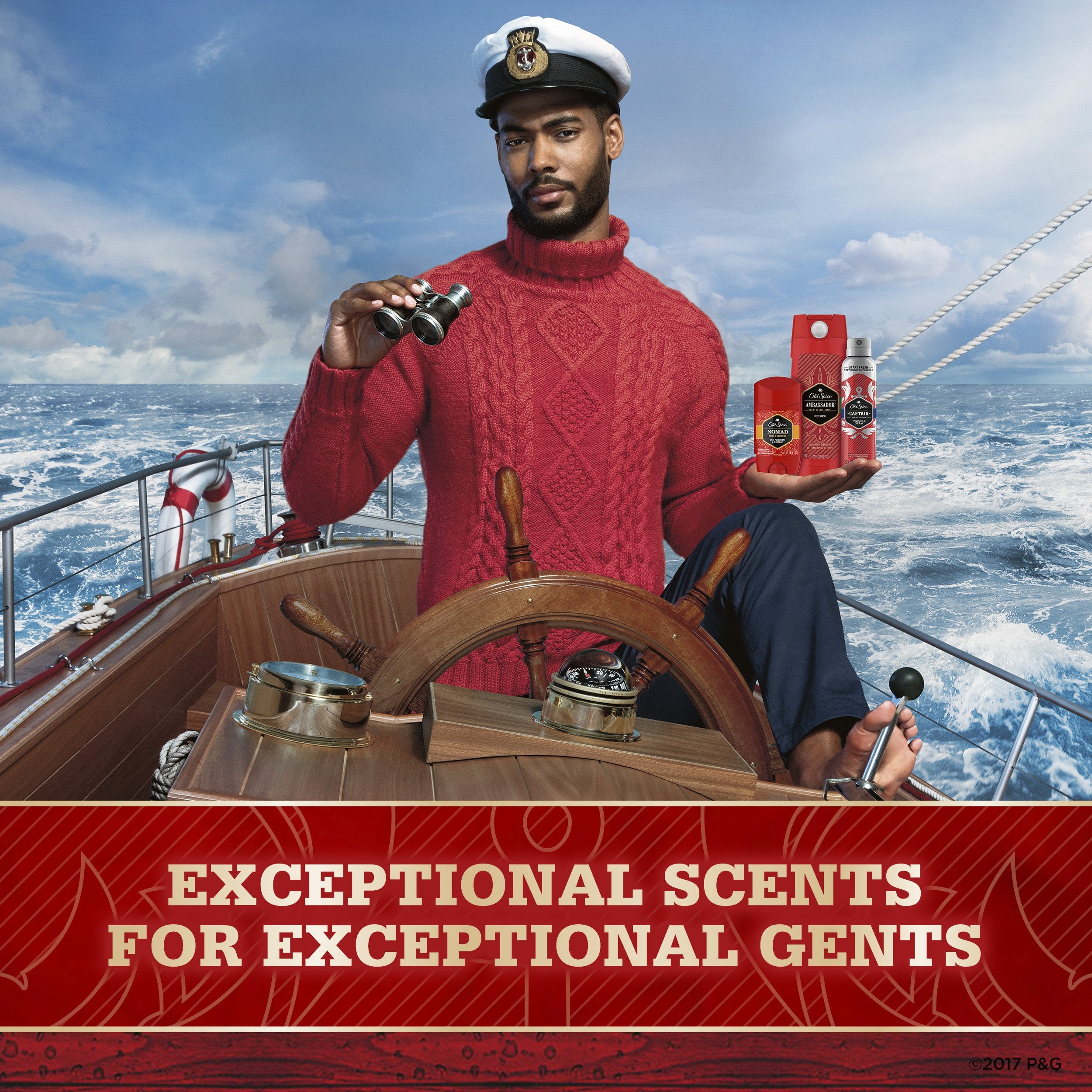 Old Spice Red Collection Body Wash for Men, Captain, 16 oz