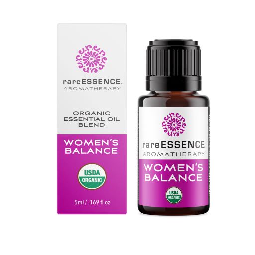 rareESSENCE AROMATHERAPY ORGANIC ESSENTIAL OIL BLEND WOMEN'S BALANCE 5ml/ .169 fl oz