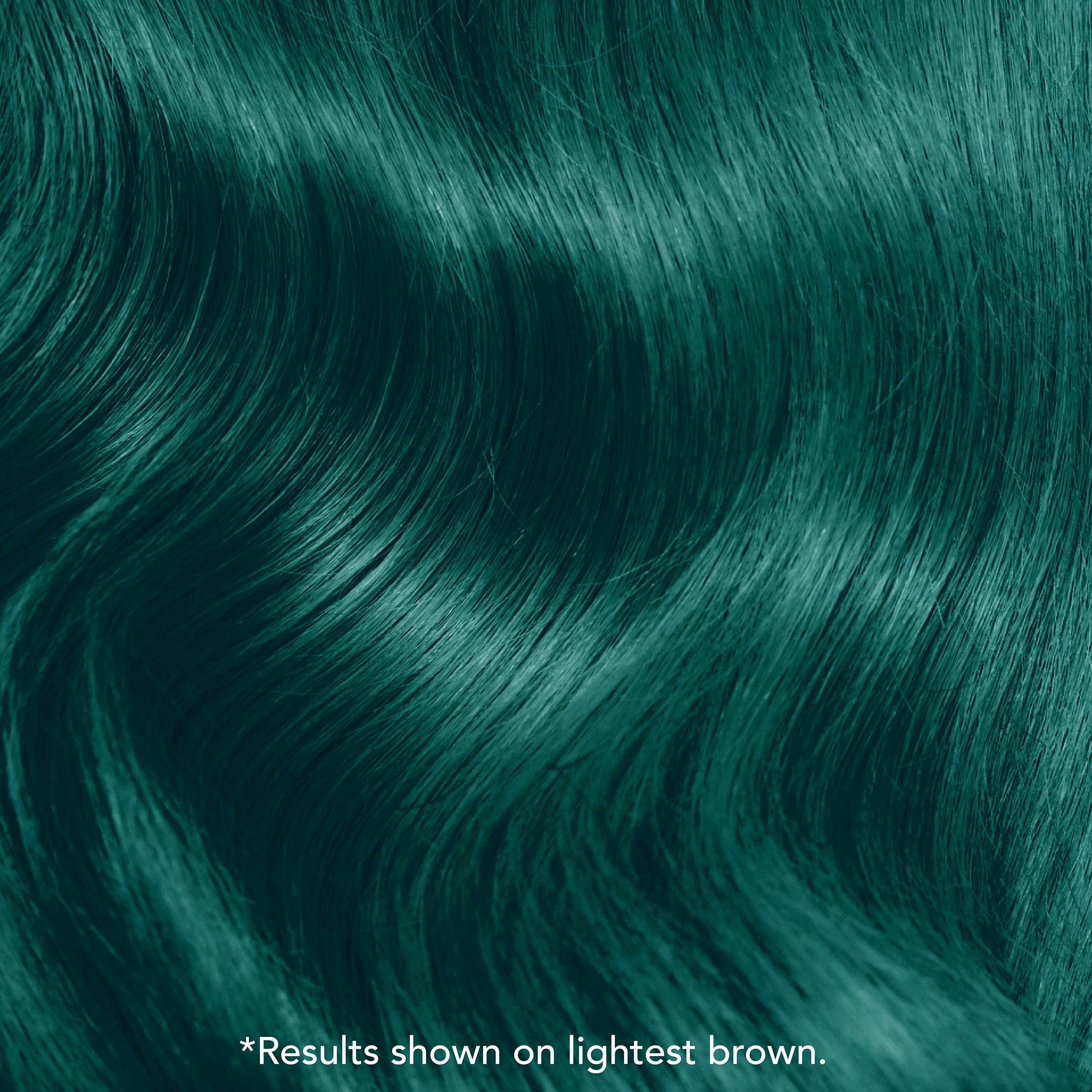 Splat Original Complete Kit, Semi-Permanent Hair Dye with Bleach, Deep Emerald