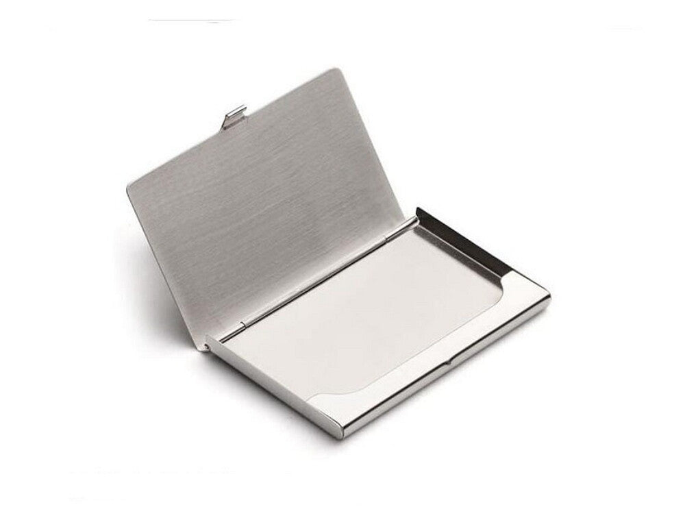 Stainless Steel Card Holder Case – Pocket Metal Wallet for Business, ID, Credit