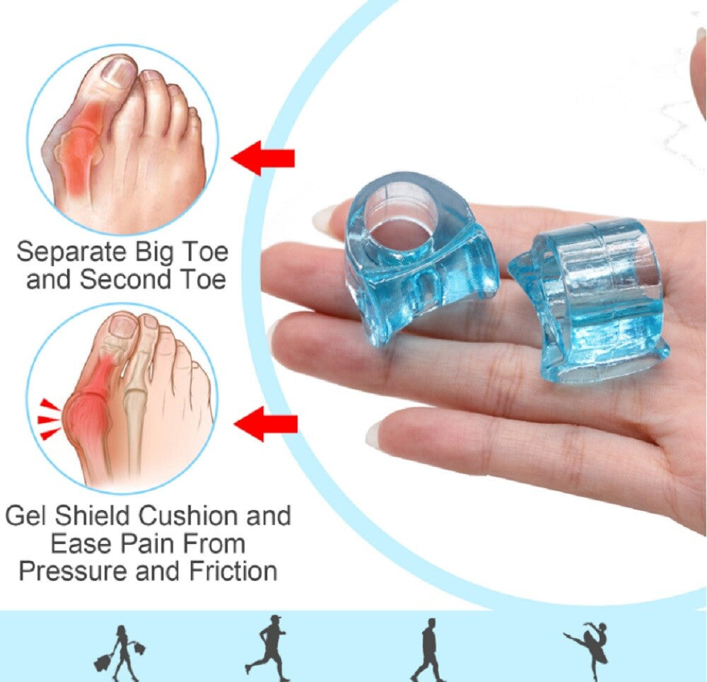 1‑Pair Silicone Gel Bunion Corrector & Toe Separator – Orthotic Pain Relief