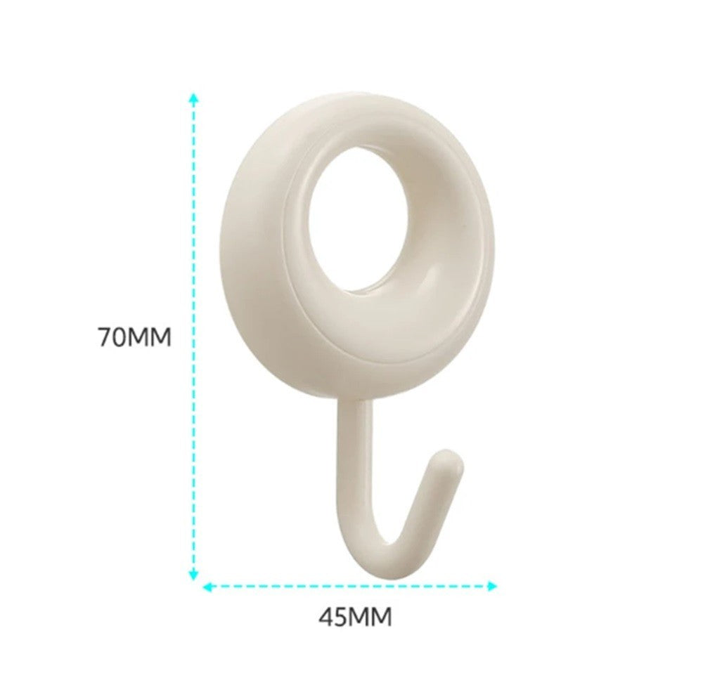 4-Pack Heavy-Duty Self-Adhesive Wall Hooks – Waterproof Towel & Coat Hangers