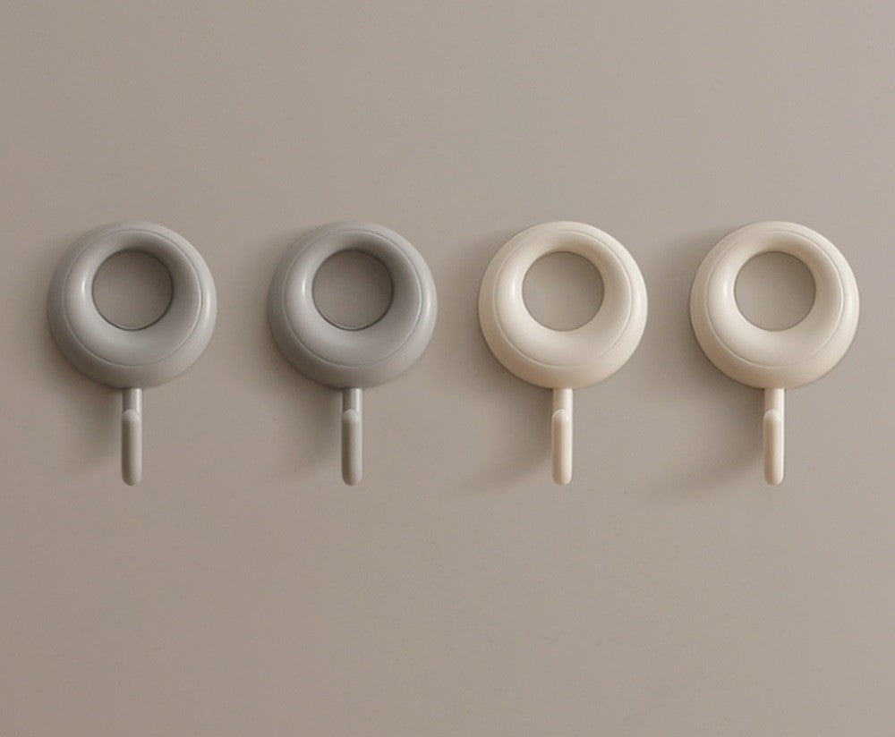 4-Pack Heavy-Duty Self-Adhesive Wall Hooks – Waterproof Towel & Coat Hangers