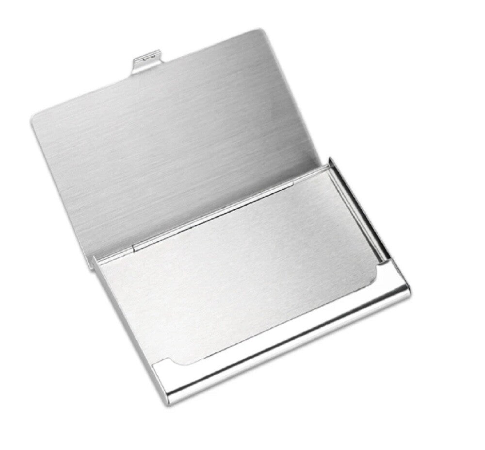 Stainless Steel Card Holder Case – Pocket Metal Wallet for Business, ID, Credit