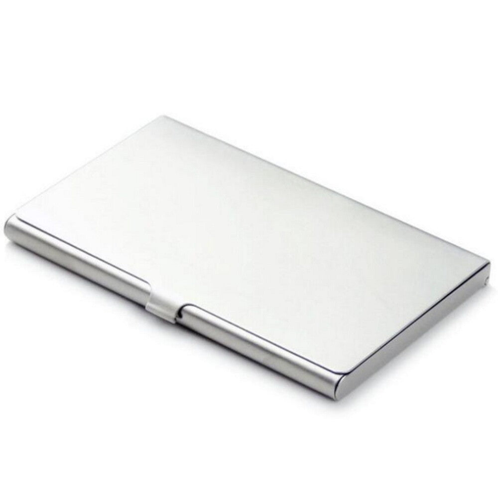 Stainless Steel Card Holder Case – Pocket Metal Wallet for Business, ID, Credit