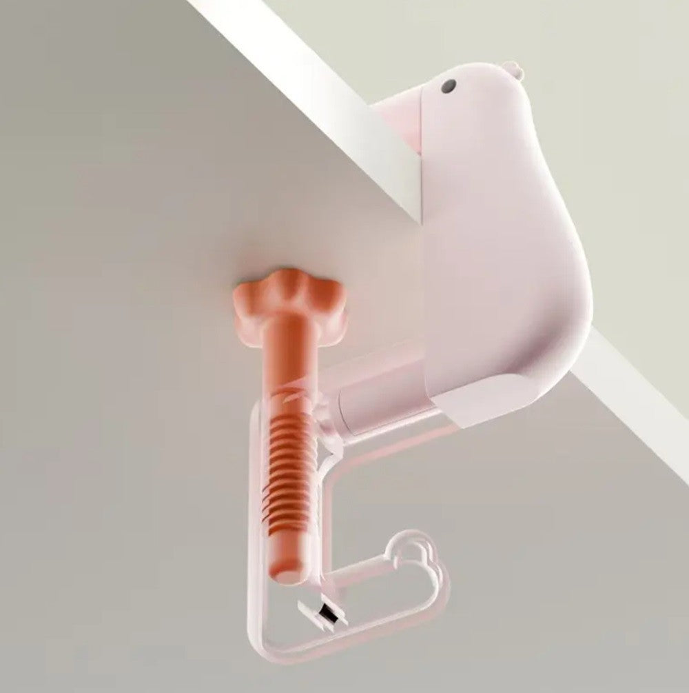 3-Pack Foldable Non-Slip Bird Purse Hook – Compact Table & Travel Bag Hanger