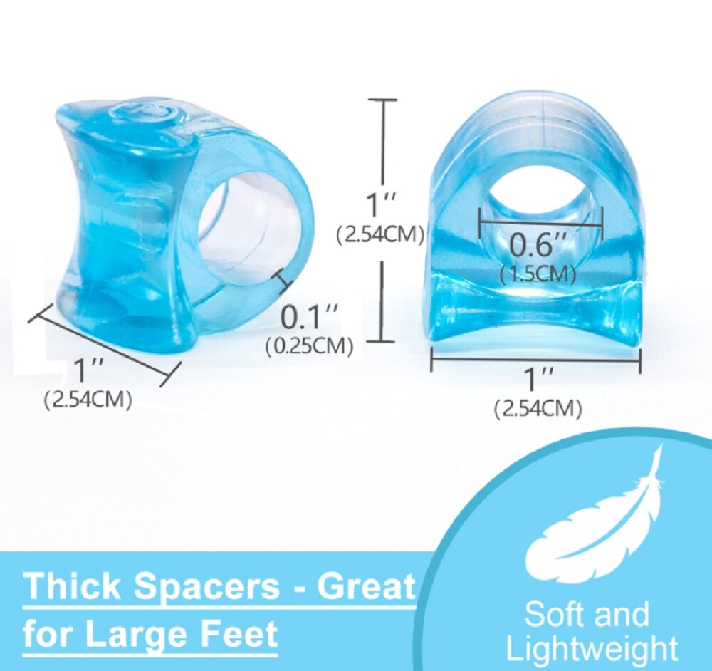 1‑Pair Silicone Gel Bunion Corrector & Toe Separator – Orthotic Pain Relief