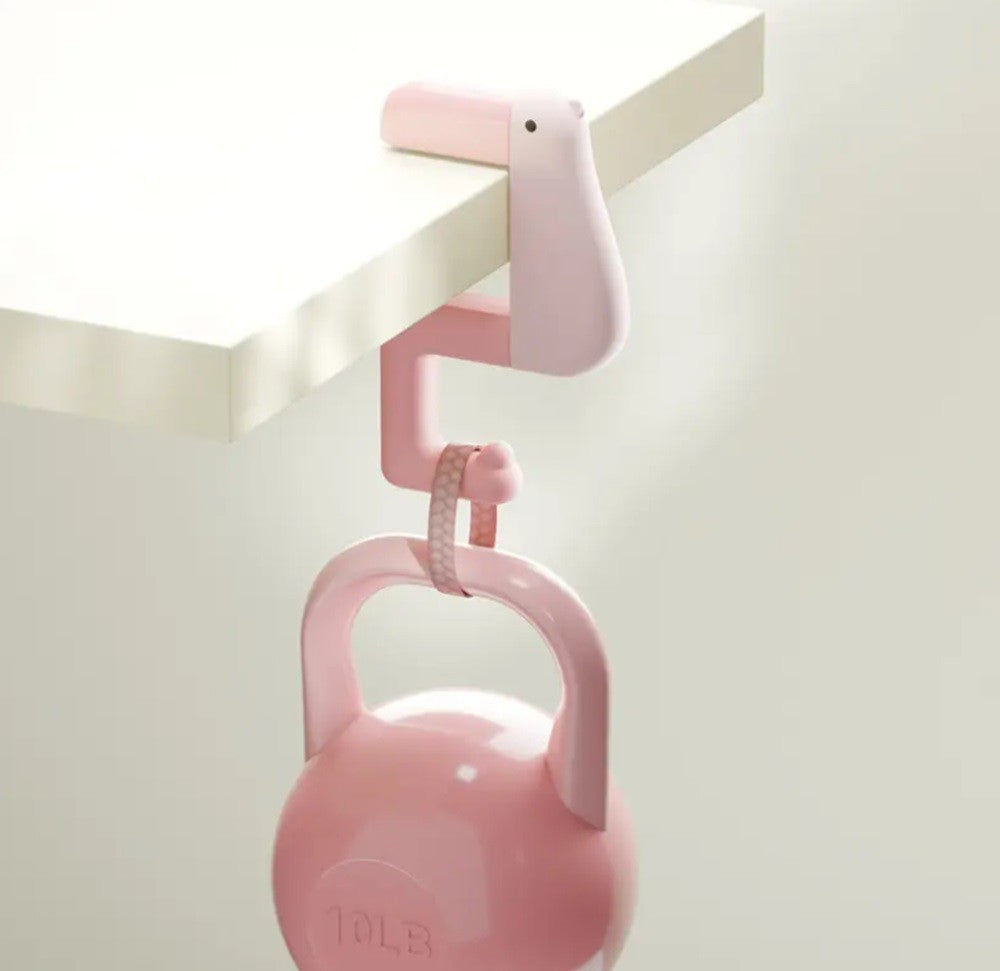 3-Pack Foldable Non-Slip Bird Purse Hook – Compact Table & Travel Bag Hanger