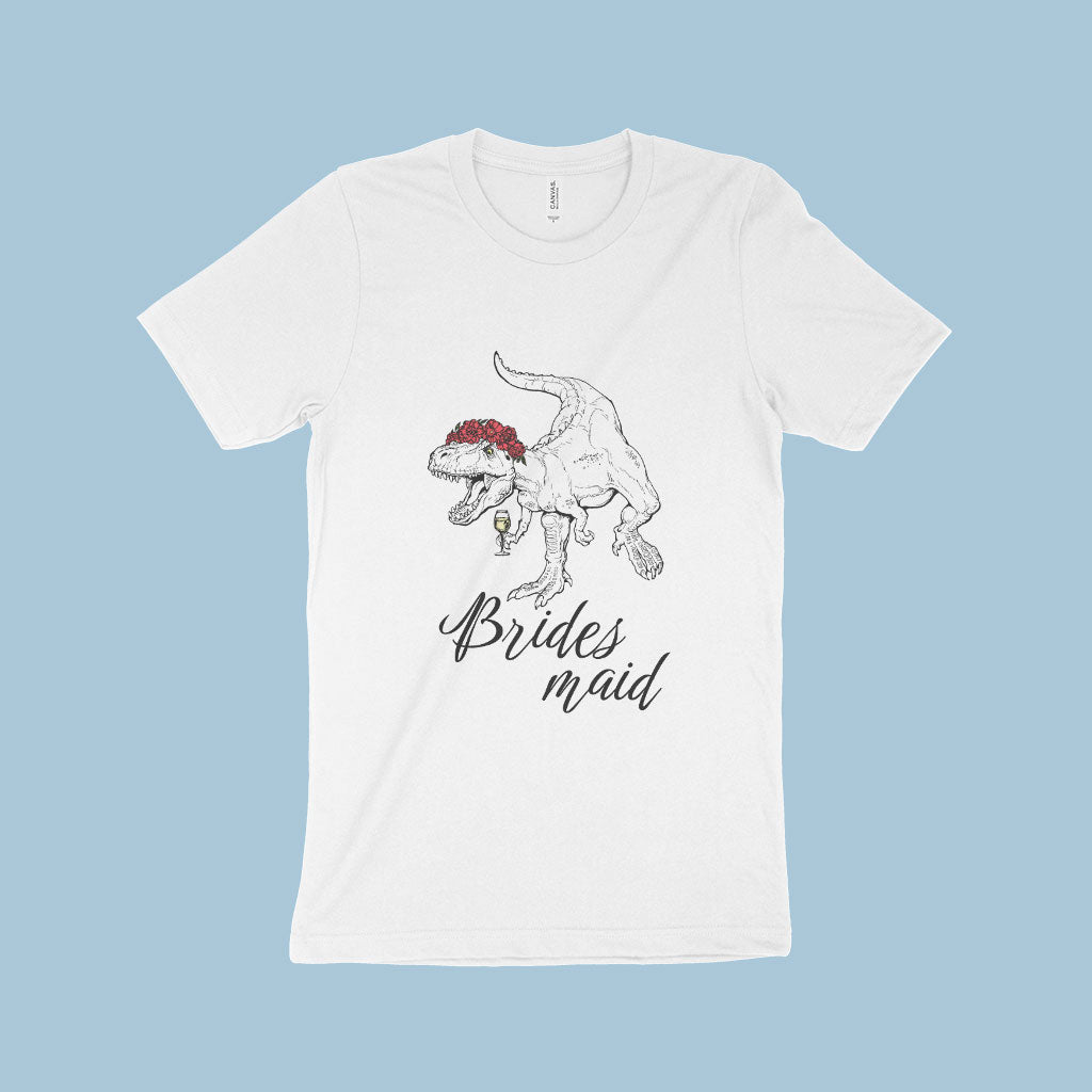 Dinosaur Bride's Maid T-Shirt Made in USA