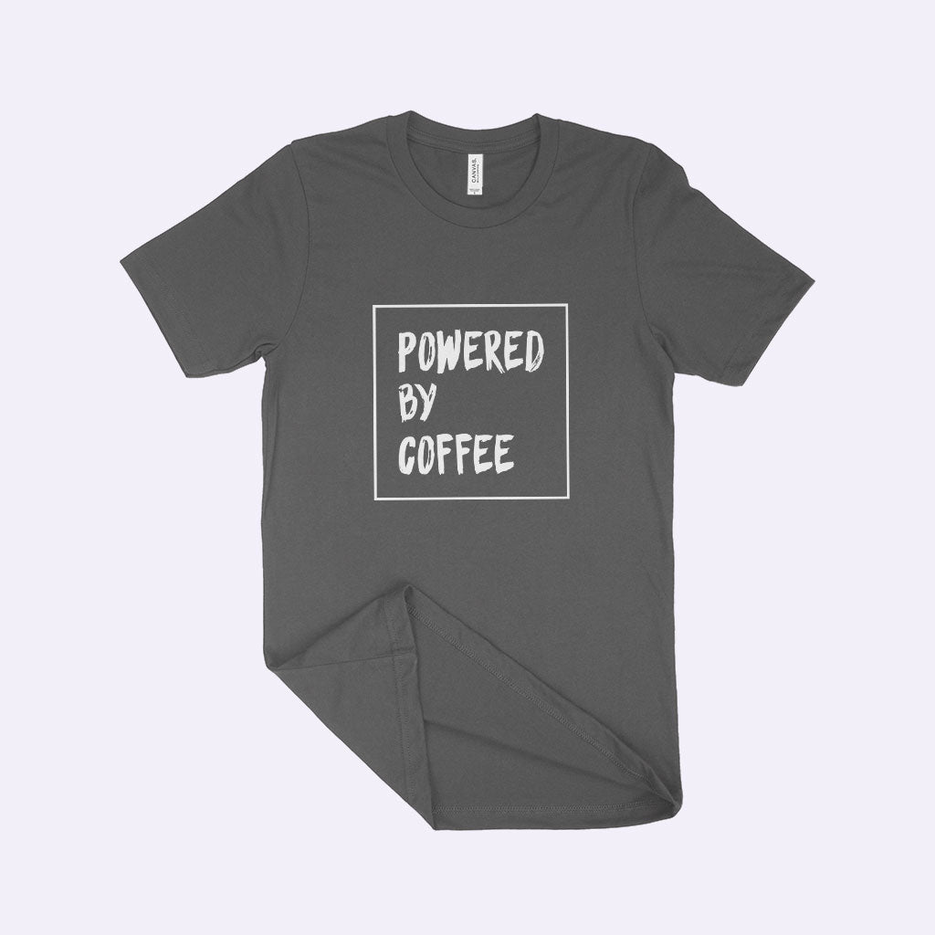 Powered by Coffee Unisex Jersey T-Shirt Made in USA
