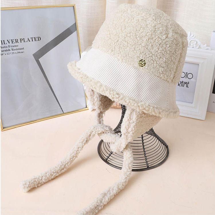 Chic Imitation Lamb Wool Ear Basin Hat
