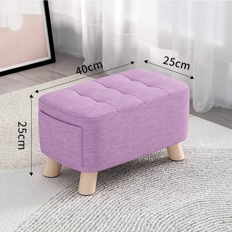 Modern Minimalist Wooden Ottoman & Stool