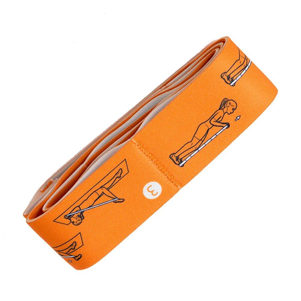 Multi-Segment Fitness Stretch Band: Durable Nylon Resistance & Yoga Trainer