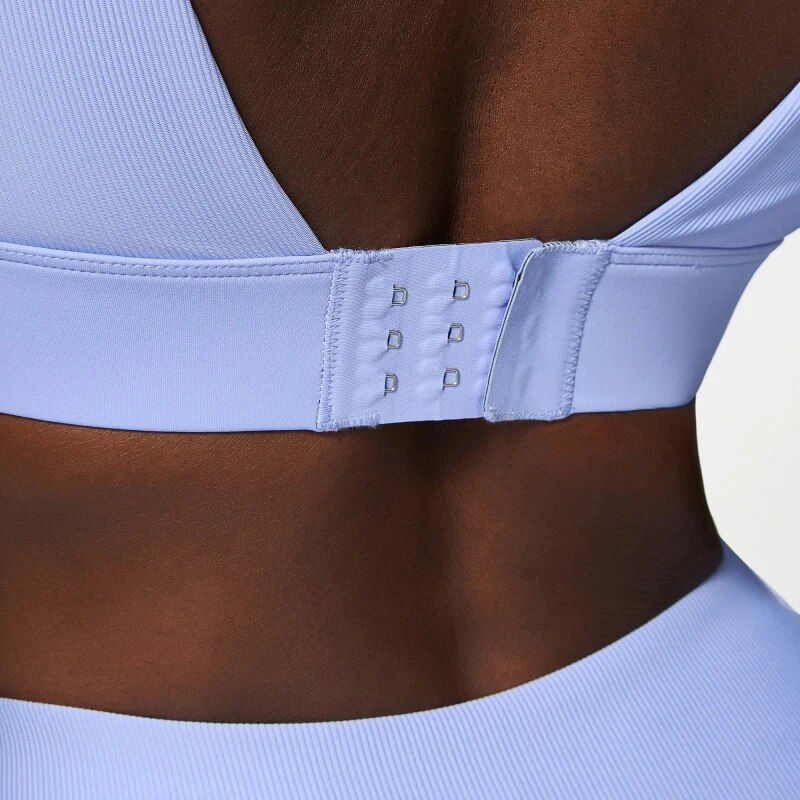 Breathable Nylon Gym & Yoga Bra with Fixed Chest Pads