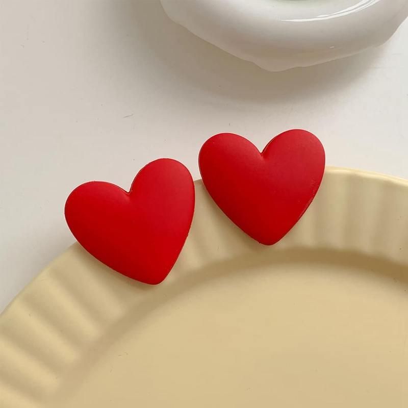 Colorful Heart-Shaped Acrylic Earrings