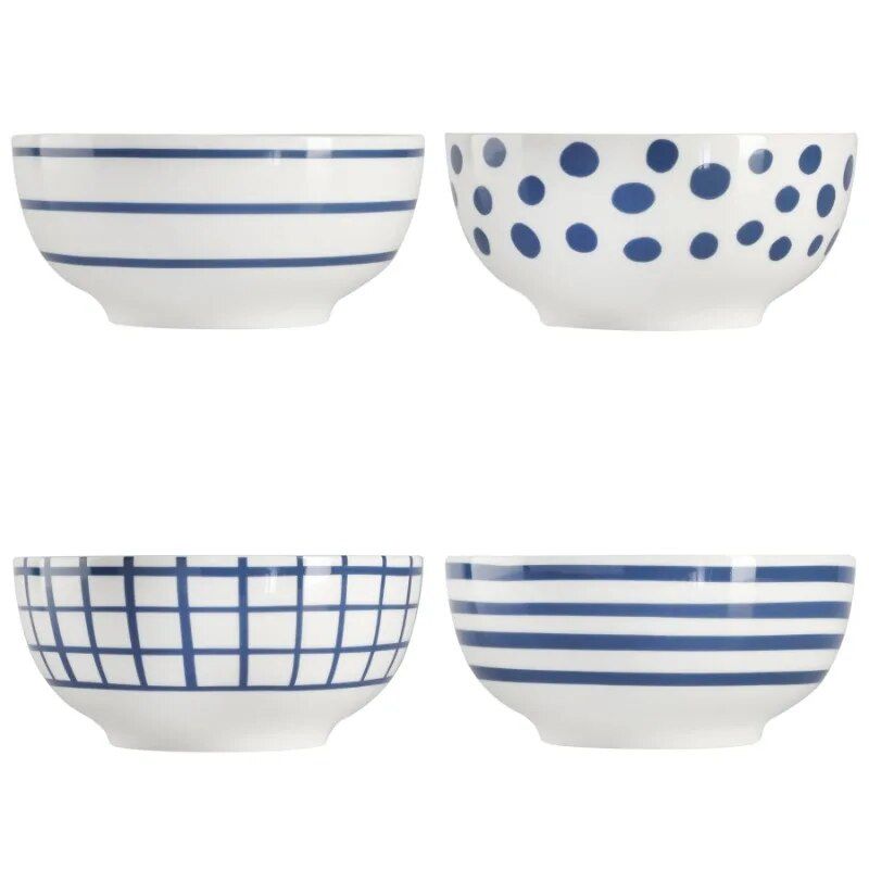 Light Blue 16-Piece Fine China Dinnerware Set