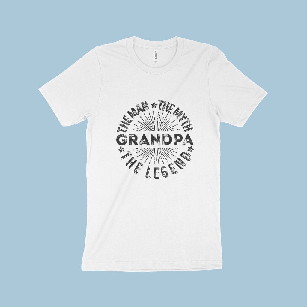 Grandpa Men’s Jersey T-Shirt Made in USA