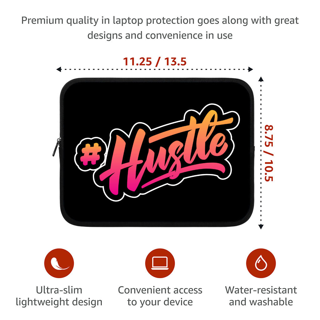 Hustle iPad Sleeve - Hashtag Tablet Sleeve - Cool Printed Carrying Case