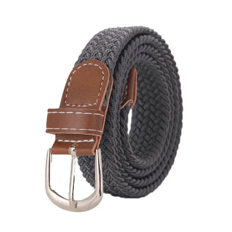 2023 Trendy Unisex Canvas Belt with Metal Alloy Pin Buckle for Casual and Formal Attire