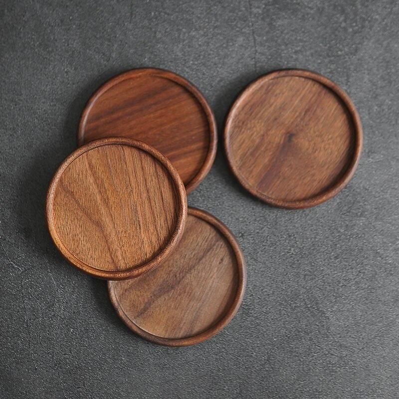 Eco-Friendly Wooden Coaster - Heat Resistant Cup & Teapot Mat