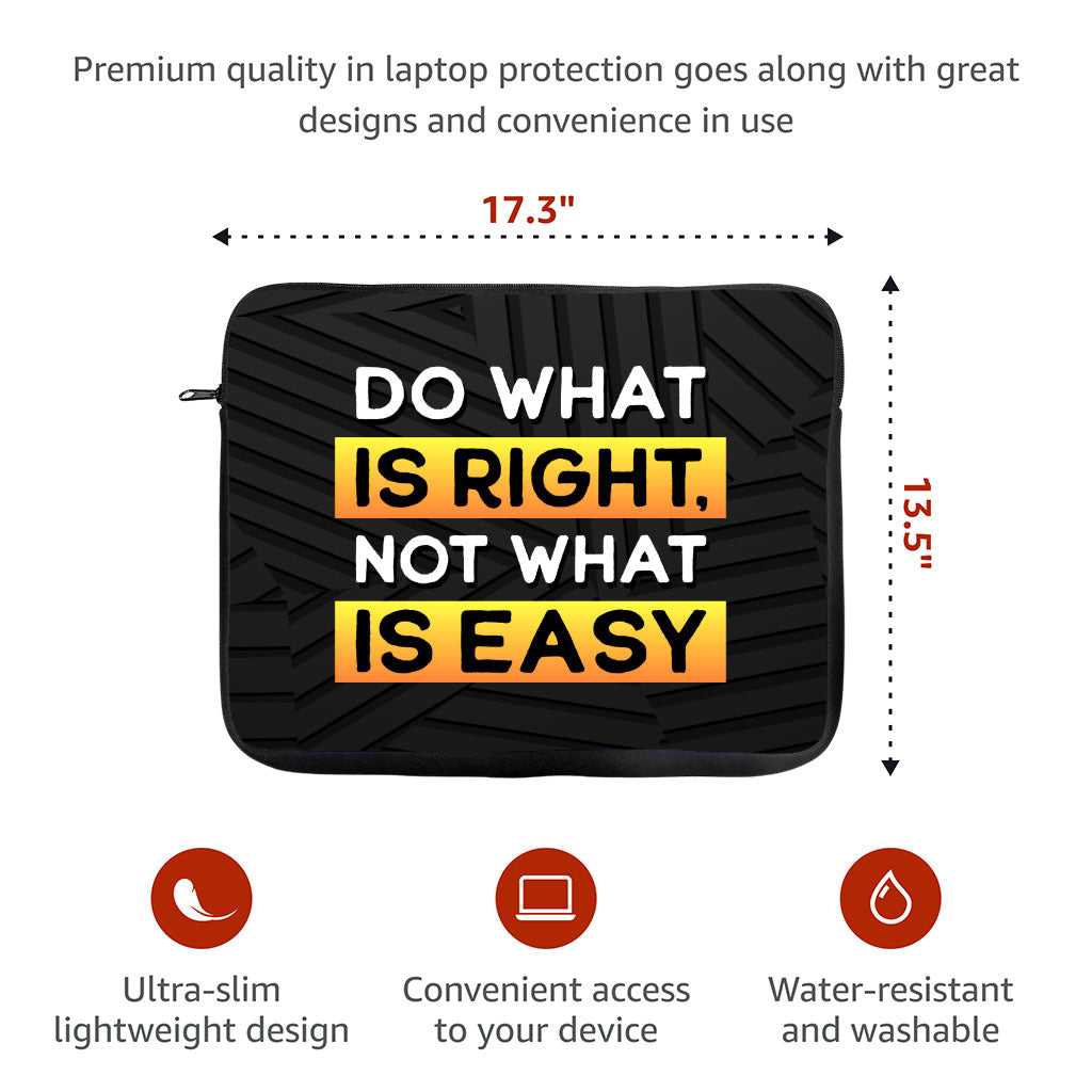 Motivational MacBook Pro 16" Two-Sided Sleeve - Quote Laptop Sleeve - Best Design MacBook Sleeve